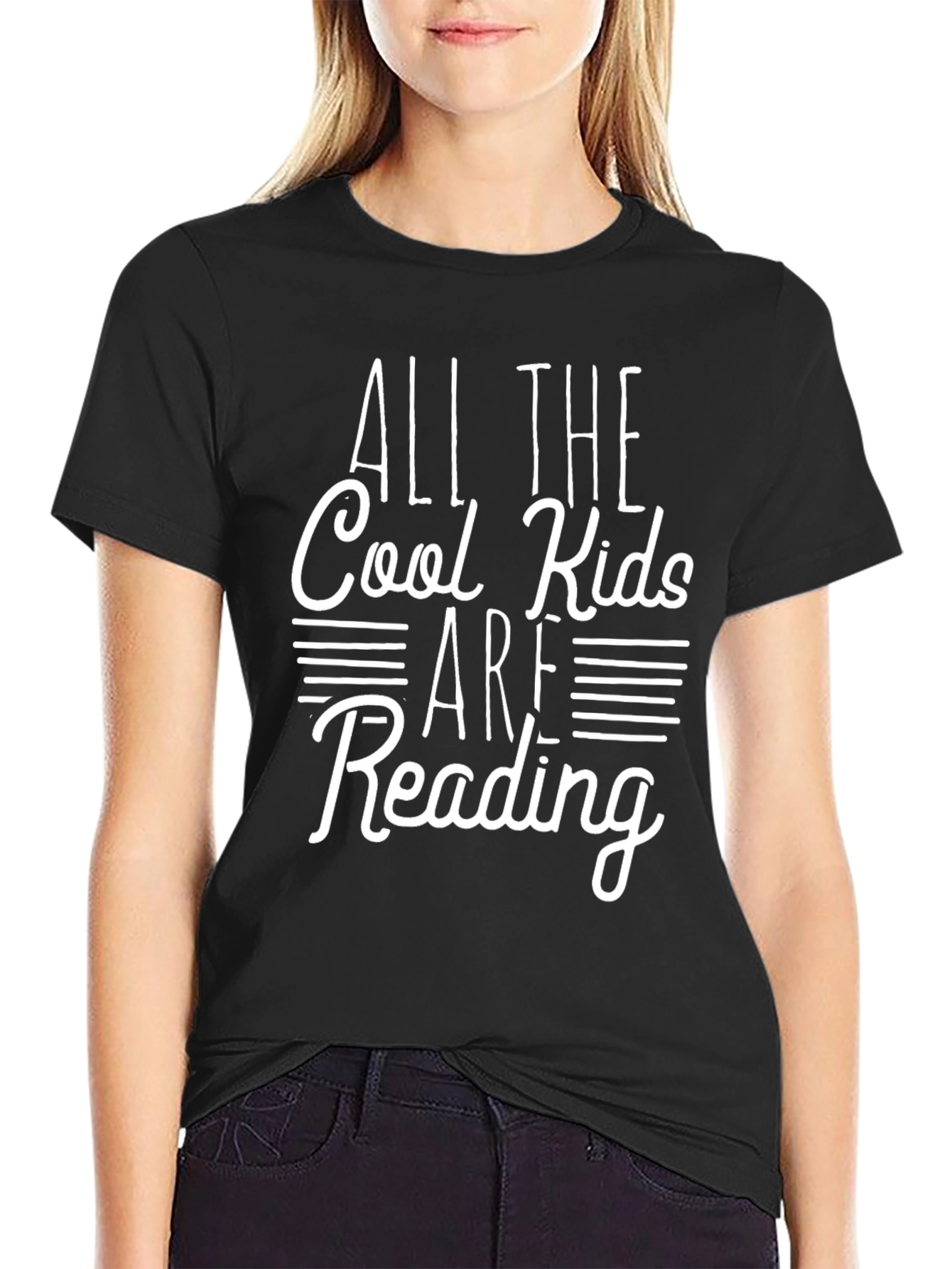 Cool Kids Are Reading Black T-Shirt