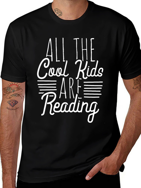 Cool Kids Are Reading Black T-Shirt