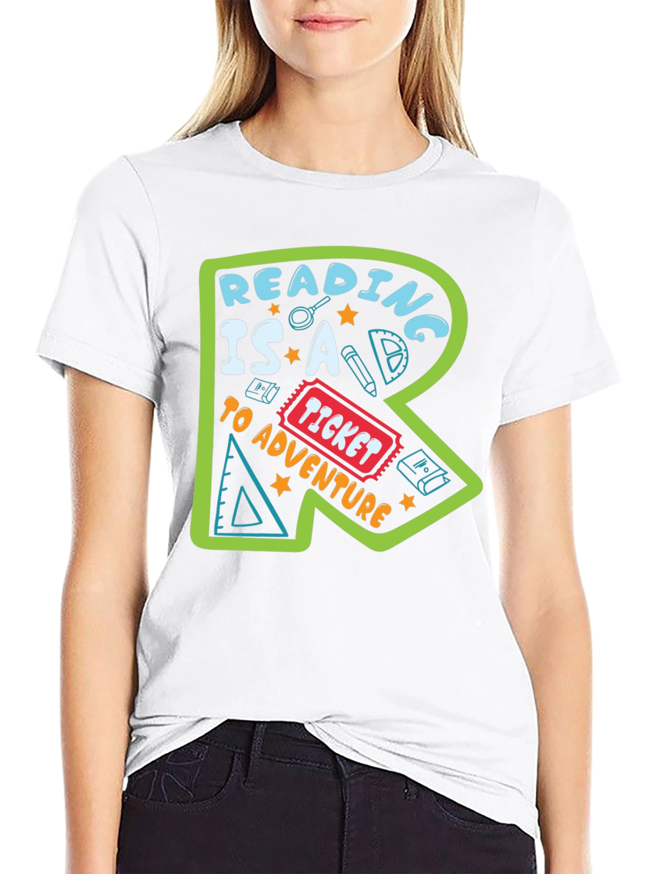 Reading Adventure T-Shirt - Black