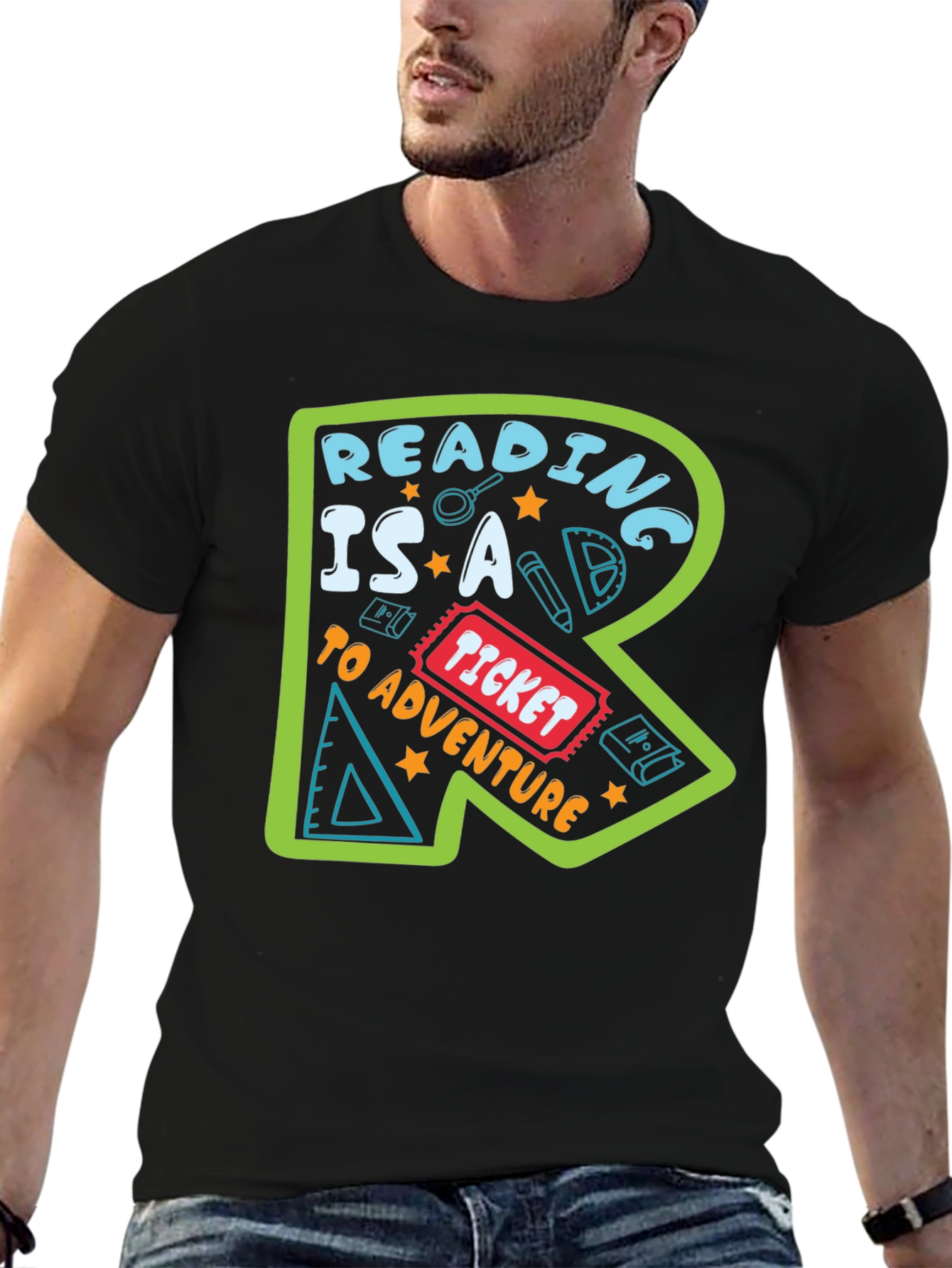 Reading Adventure T-Shirt - Black