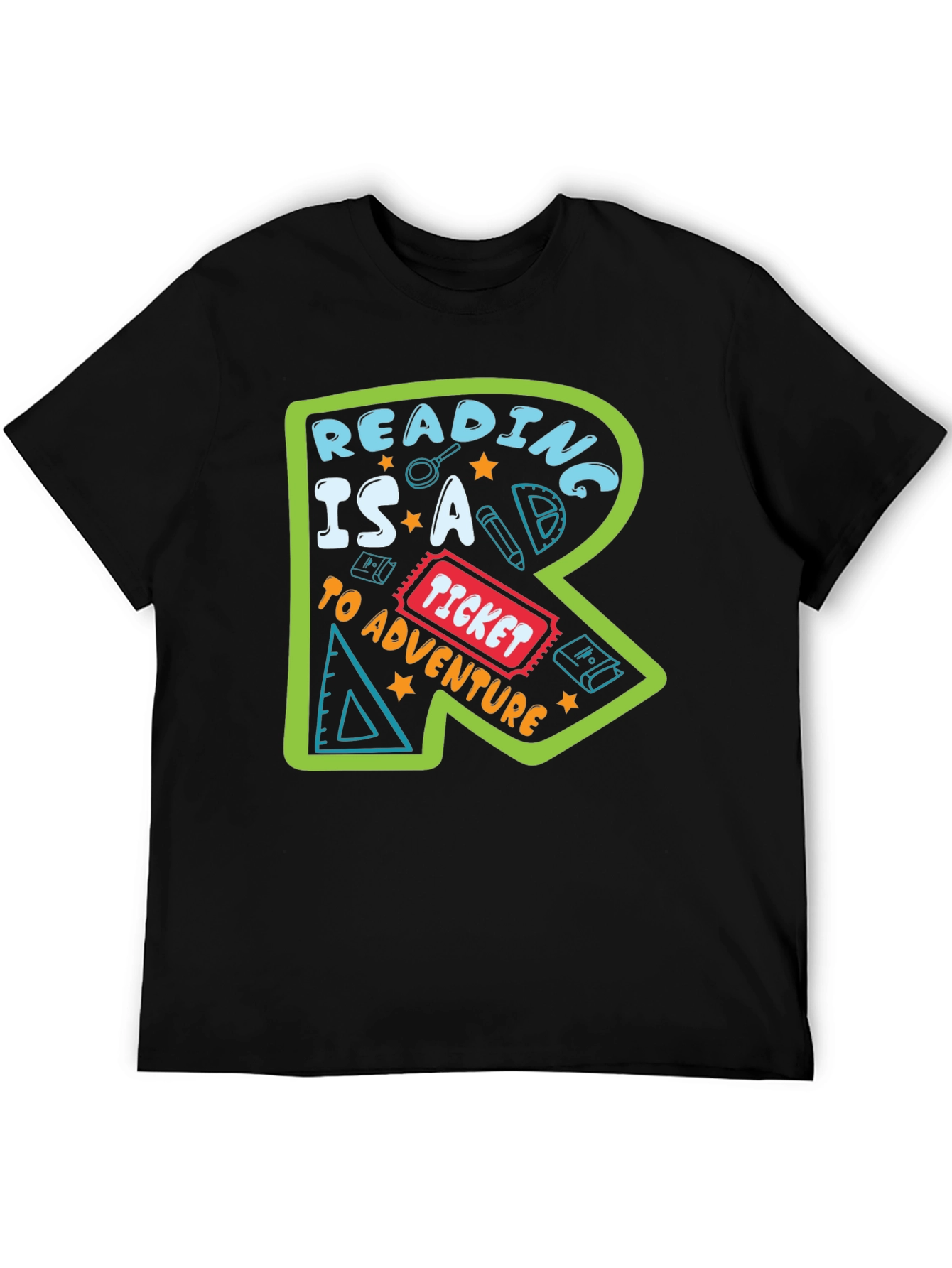 Reading Adventure T-Shirt - Black