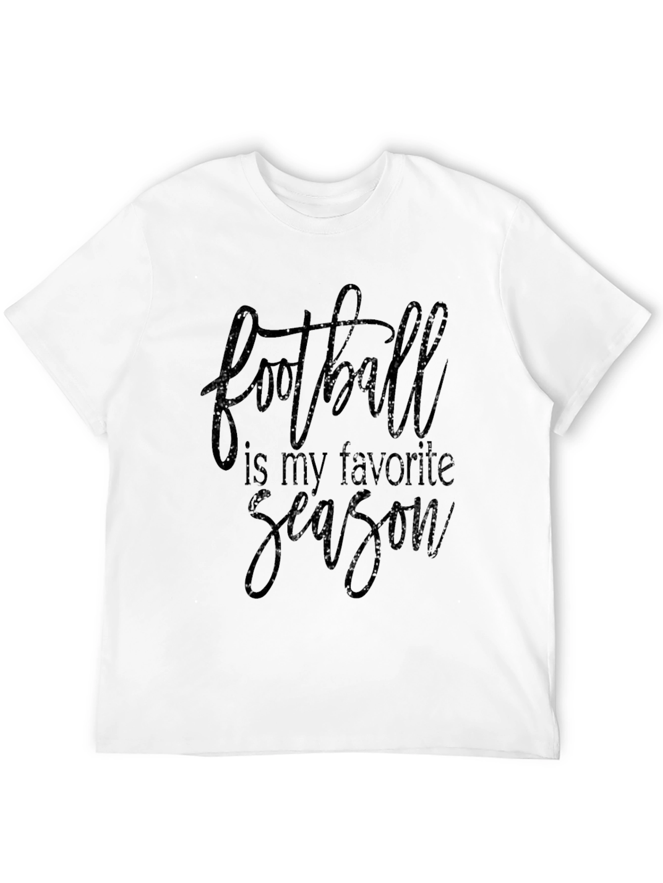 Football Is My Favorite Season Black T-Shirt