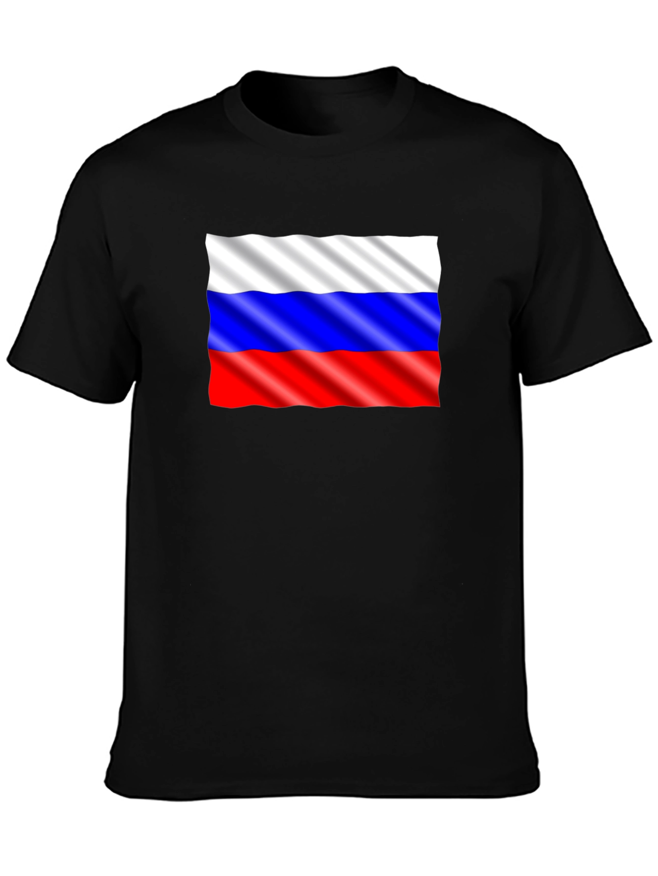 Russian Flag Graphic Tee - Black