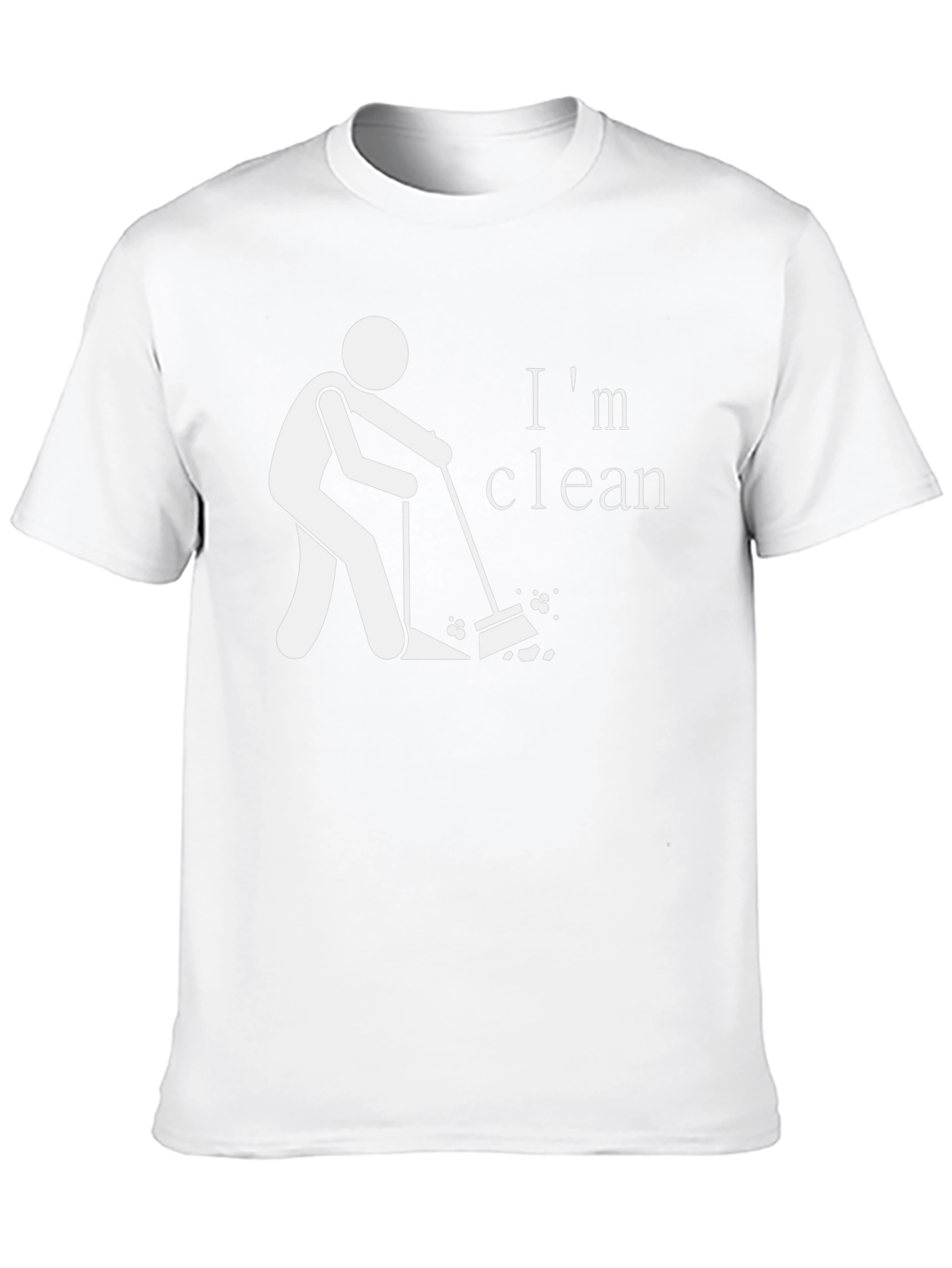 Im Clean Funny Graphic T-Shirt