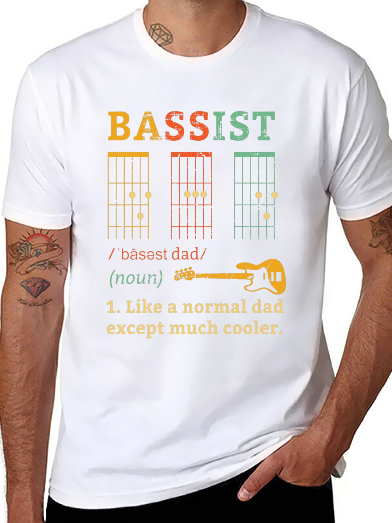 Bassist Dad T-Shirt - Cool Dad Definition