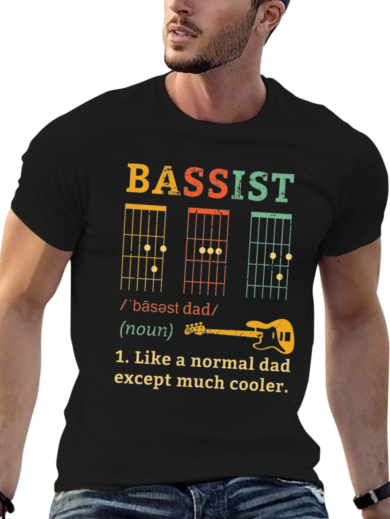 Bassist Dad T-Shirt - Cool Dad Definition