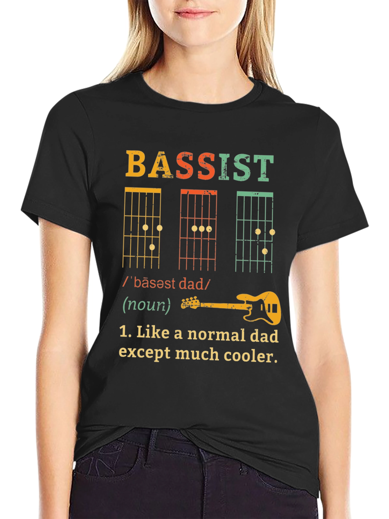 Bassist Dad T-Shirt - Cool Dad Definition