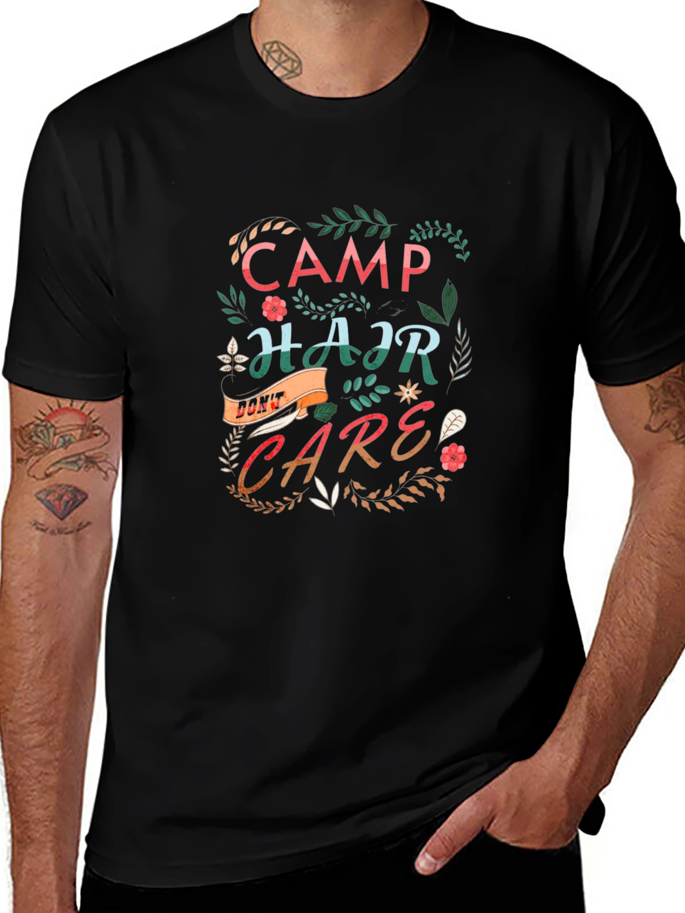 Camp Hair Dont Care Graphic Tee
