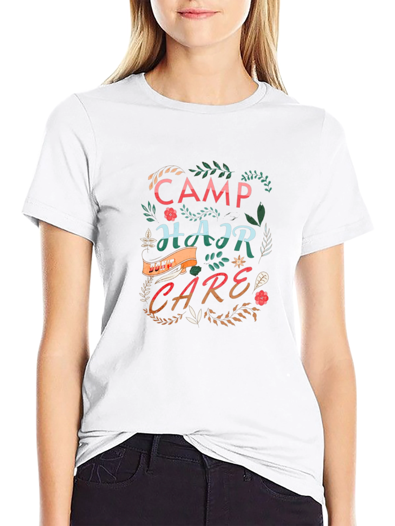 Camp Hair Dont Care Graphic Tee