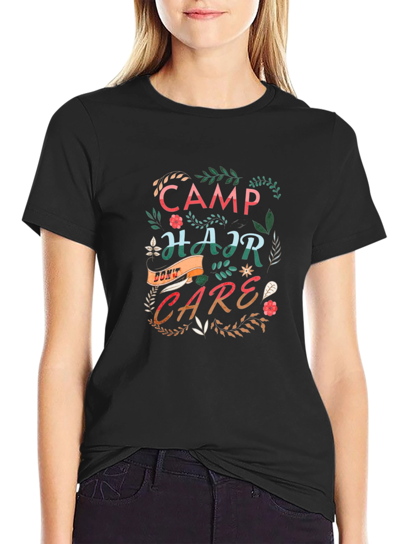 Camp Hair Dont Care Graphic Tee