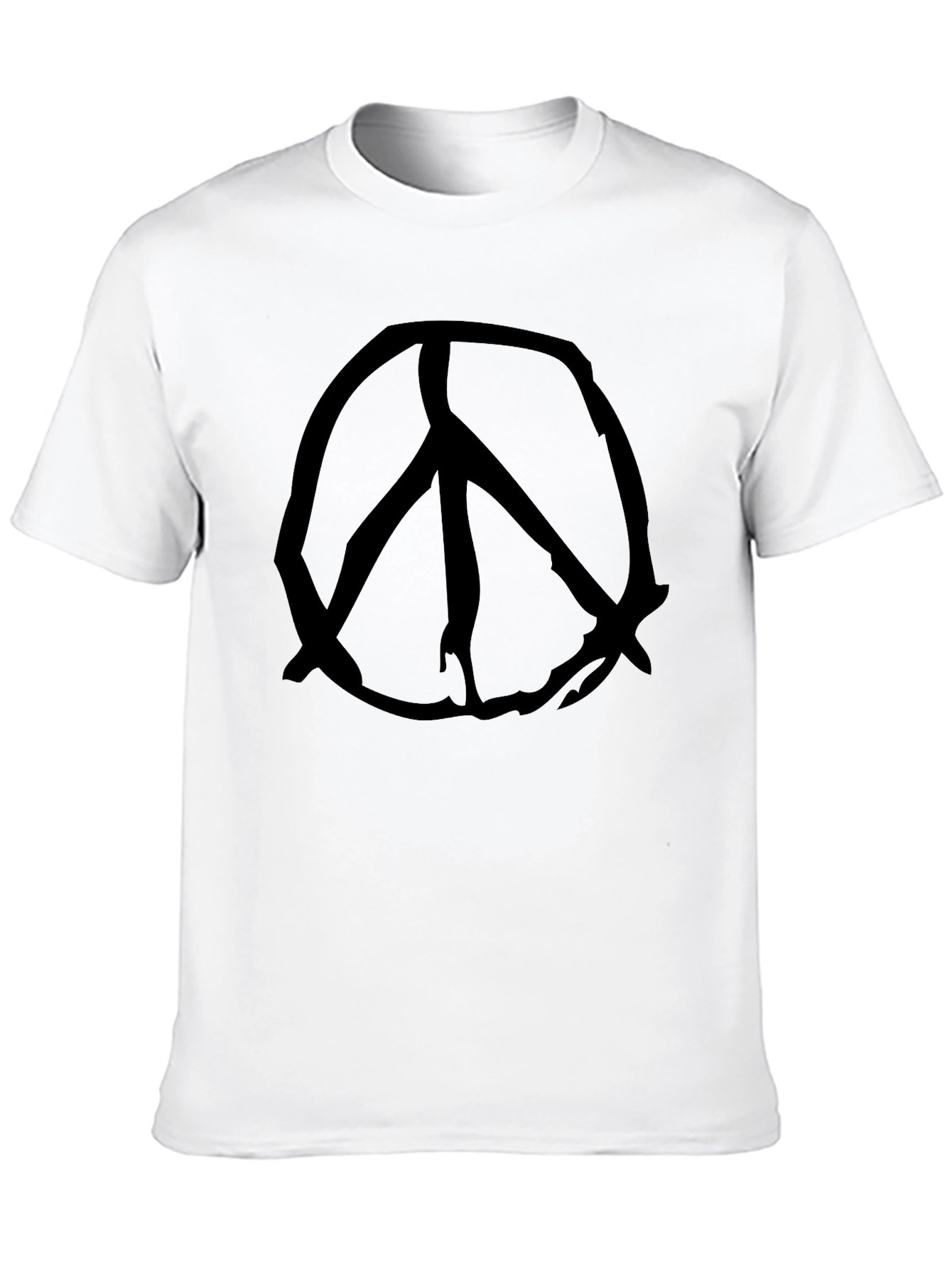 Black T-Shirt with Peace Sign