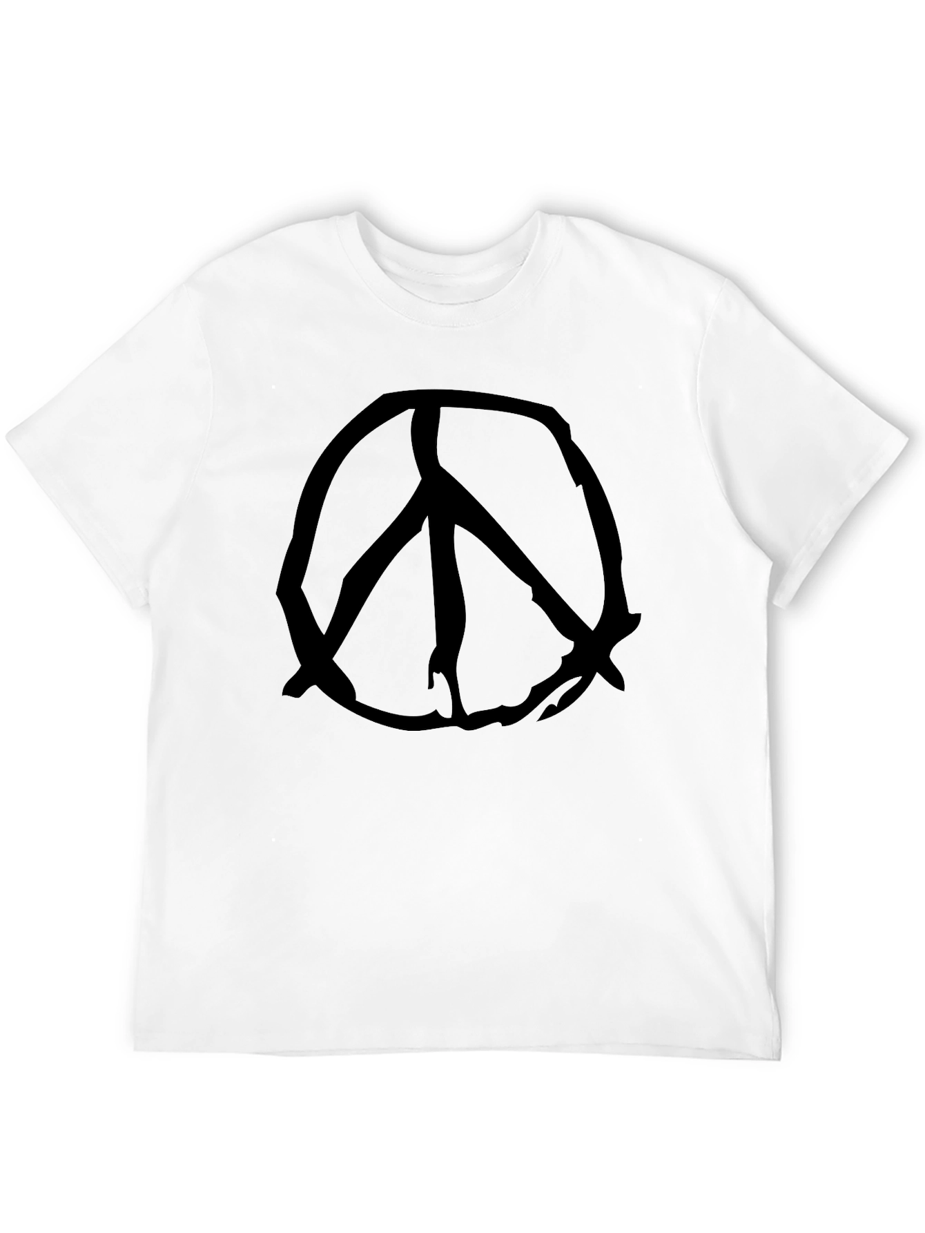 Black T-Shirt with Peace Sign