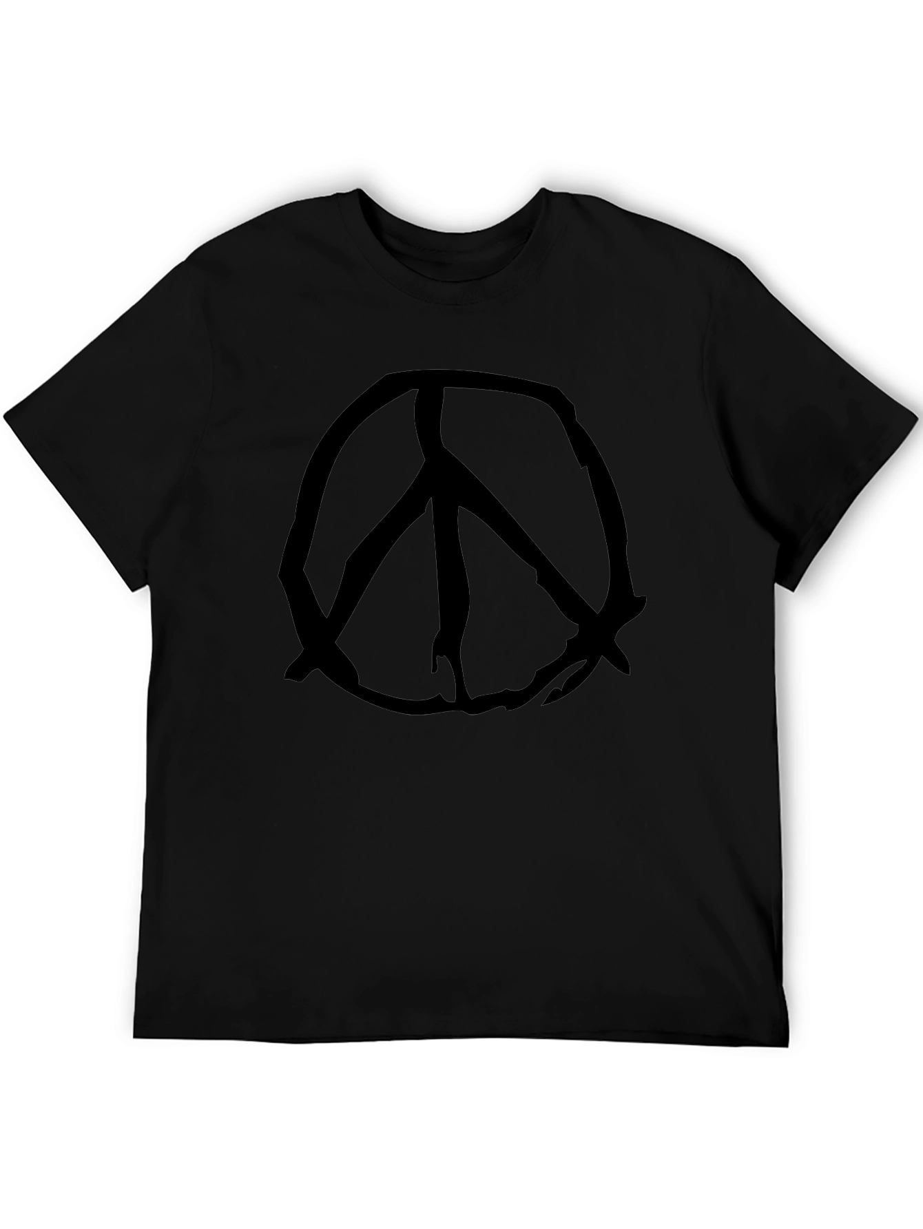 Black T-Shirt with Peace Sign
