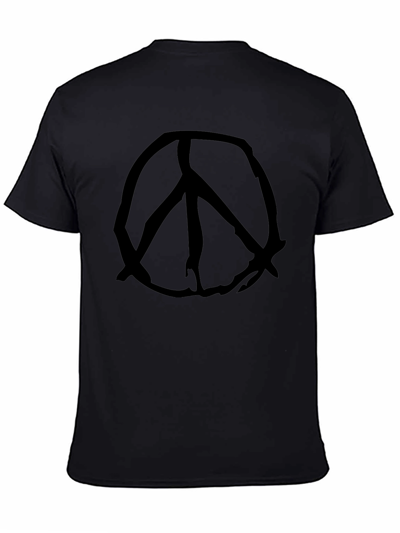 Black T-Shirt with Peace Sign