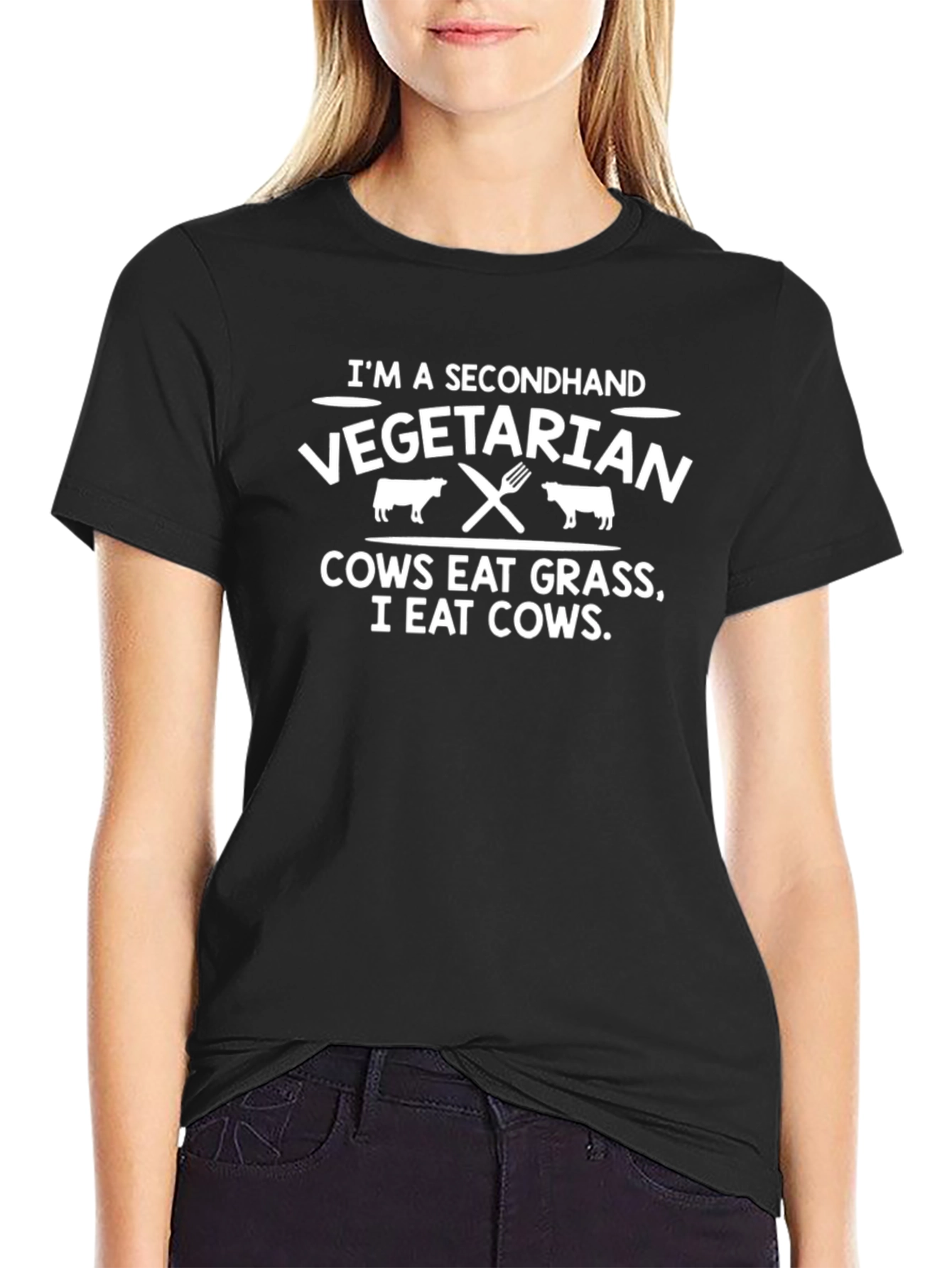 Secondhand Vegetarian Graphic T-Shirt