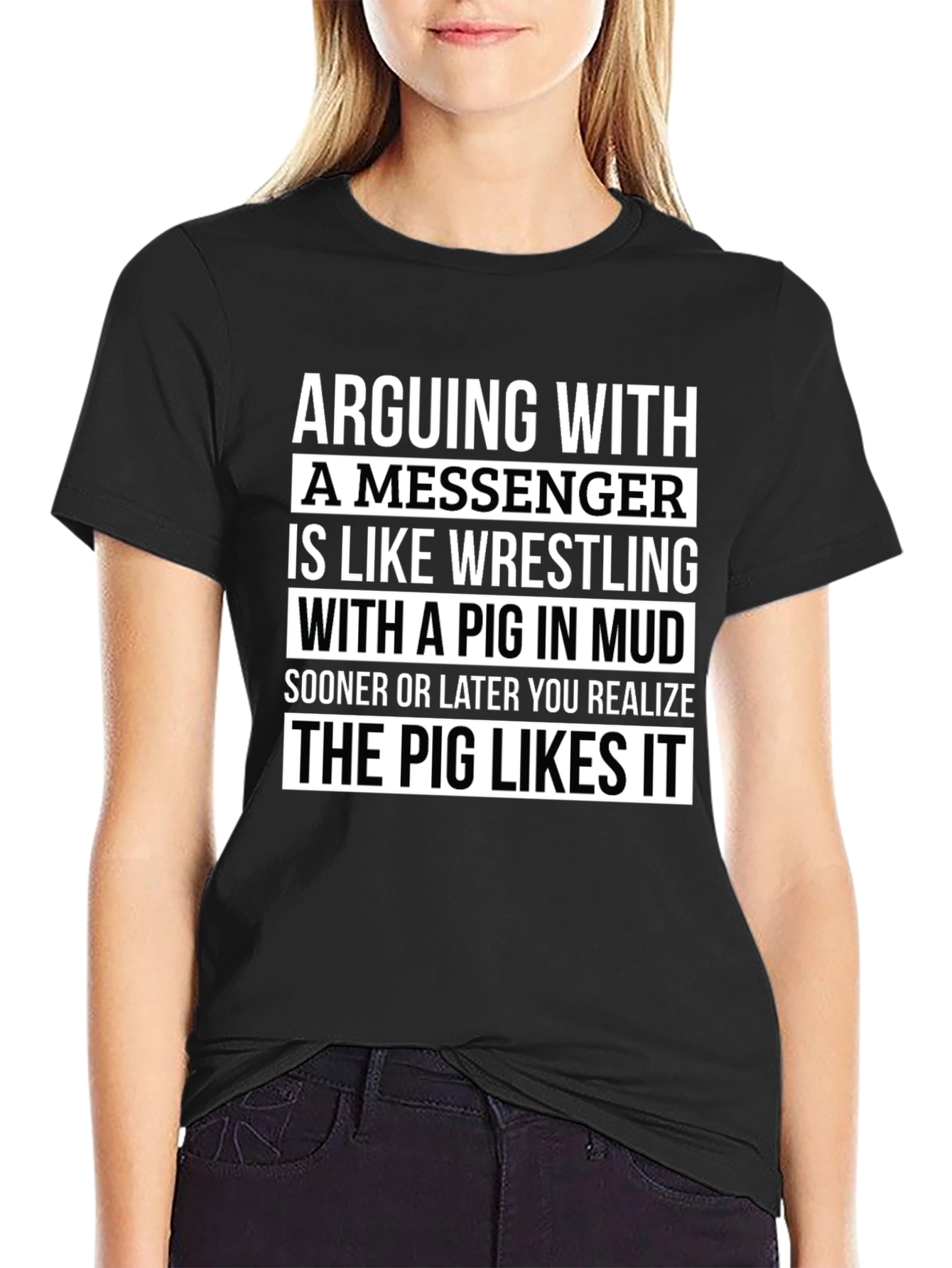 Arguing With a Messenger Graphic Tee