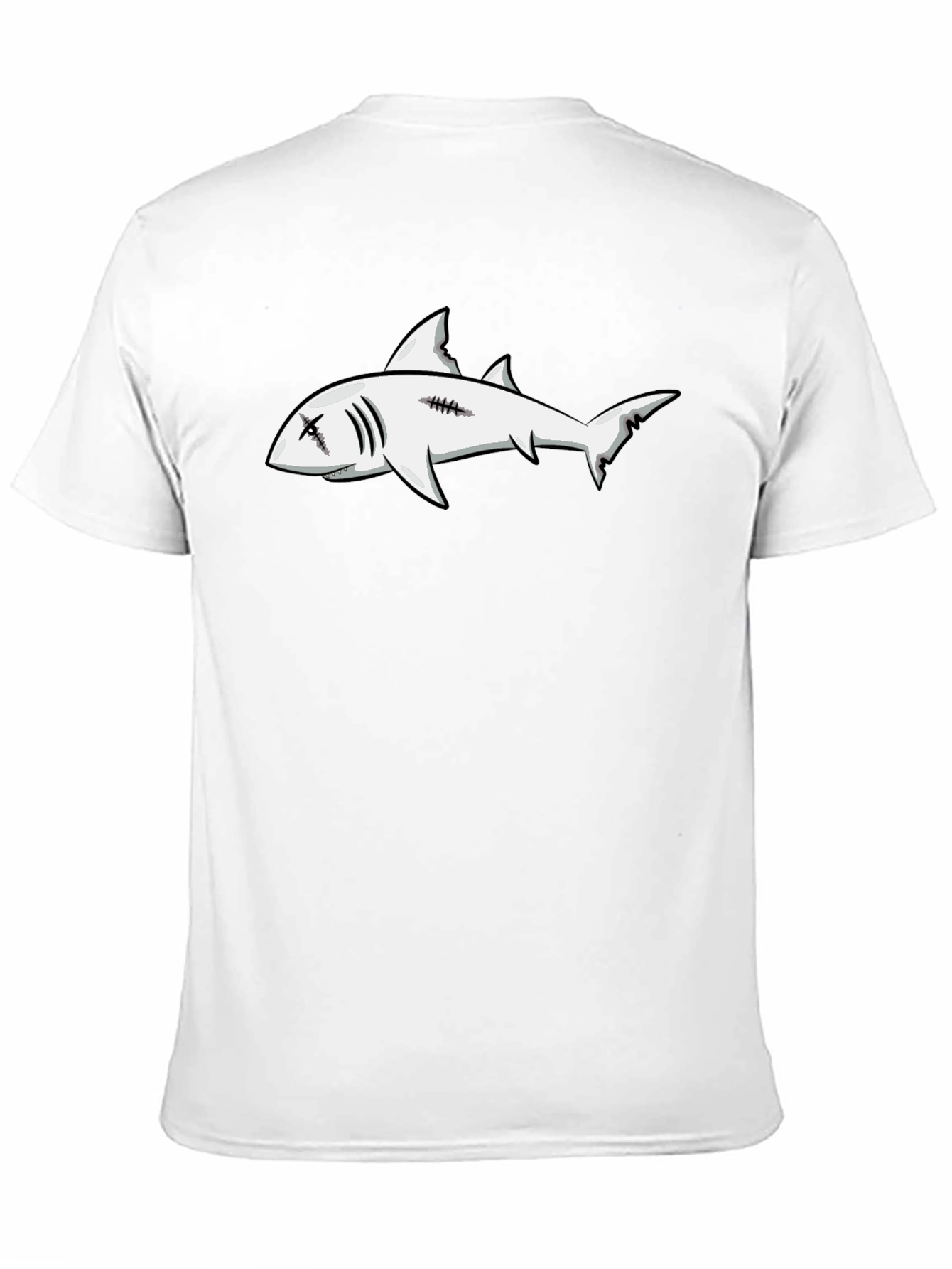 Shark Graphic Black T-Shirt - Edgy Streetwear