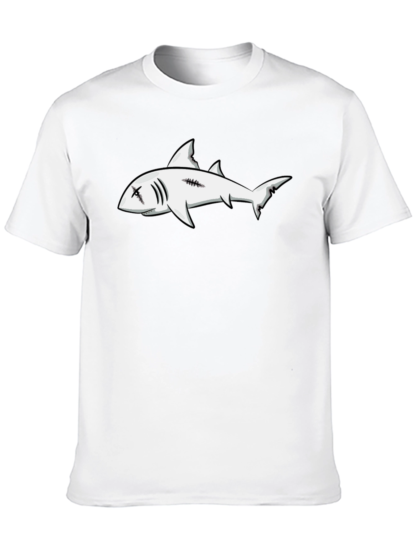 Shark Graphic Black T-Shirt - Edgy Streetwear