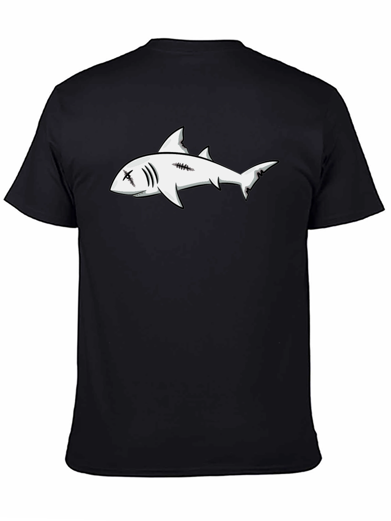 Shark Graphic Black T-Shirt - Edgy Streetwear