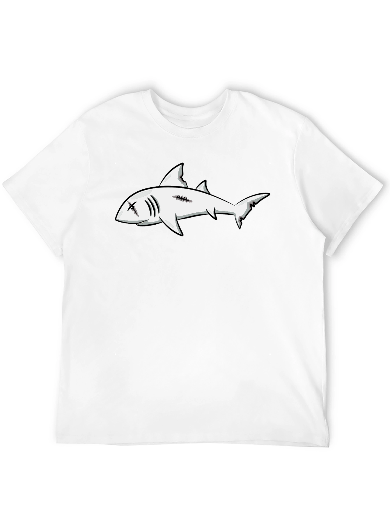 Shark Graphic Black T-Shirt - Edgy Streetwear