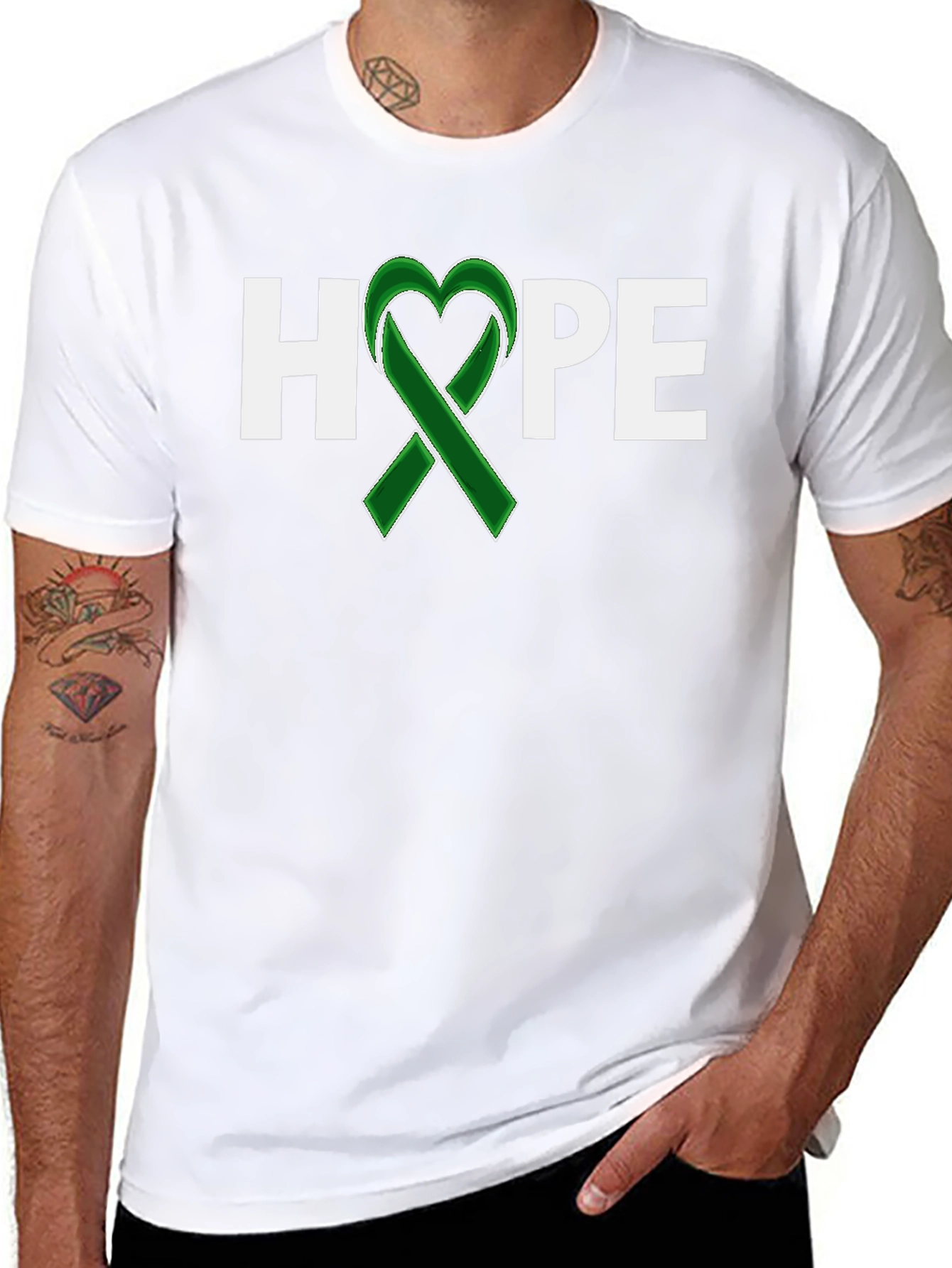 Hope Ribbon Graphic Tee - Mental Health Awareness