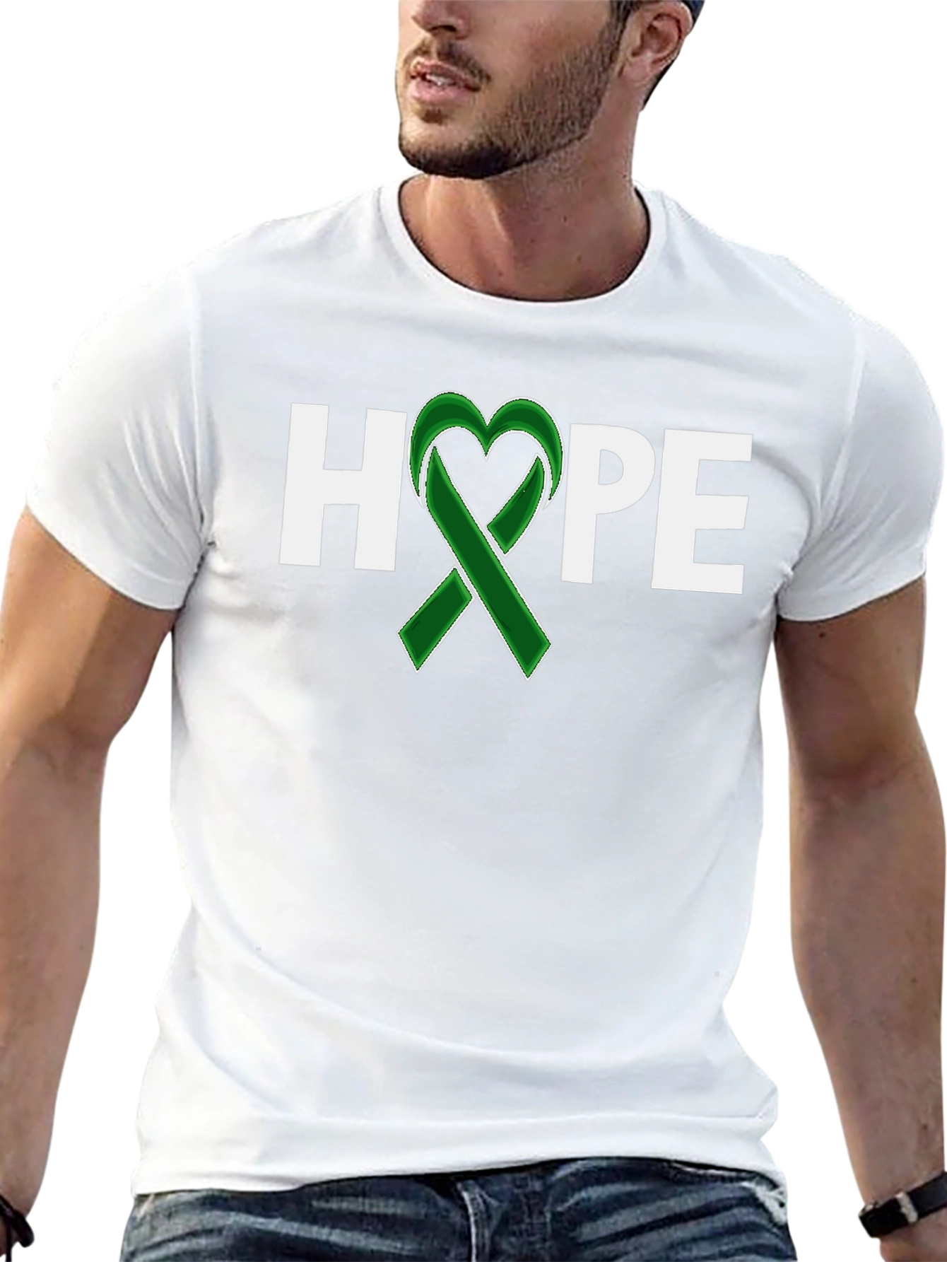 Hope Ribbon Graphic Tee - Mental Health Awareness