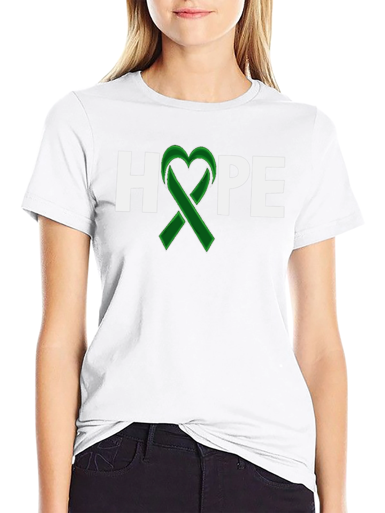 Hope Ribbon Graphic Tee - Mental Health Awareness