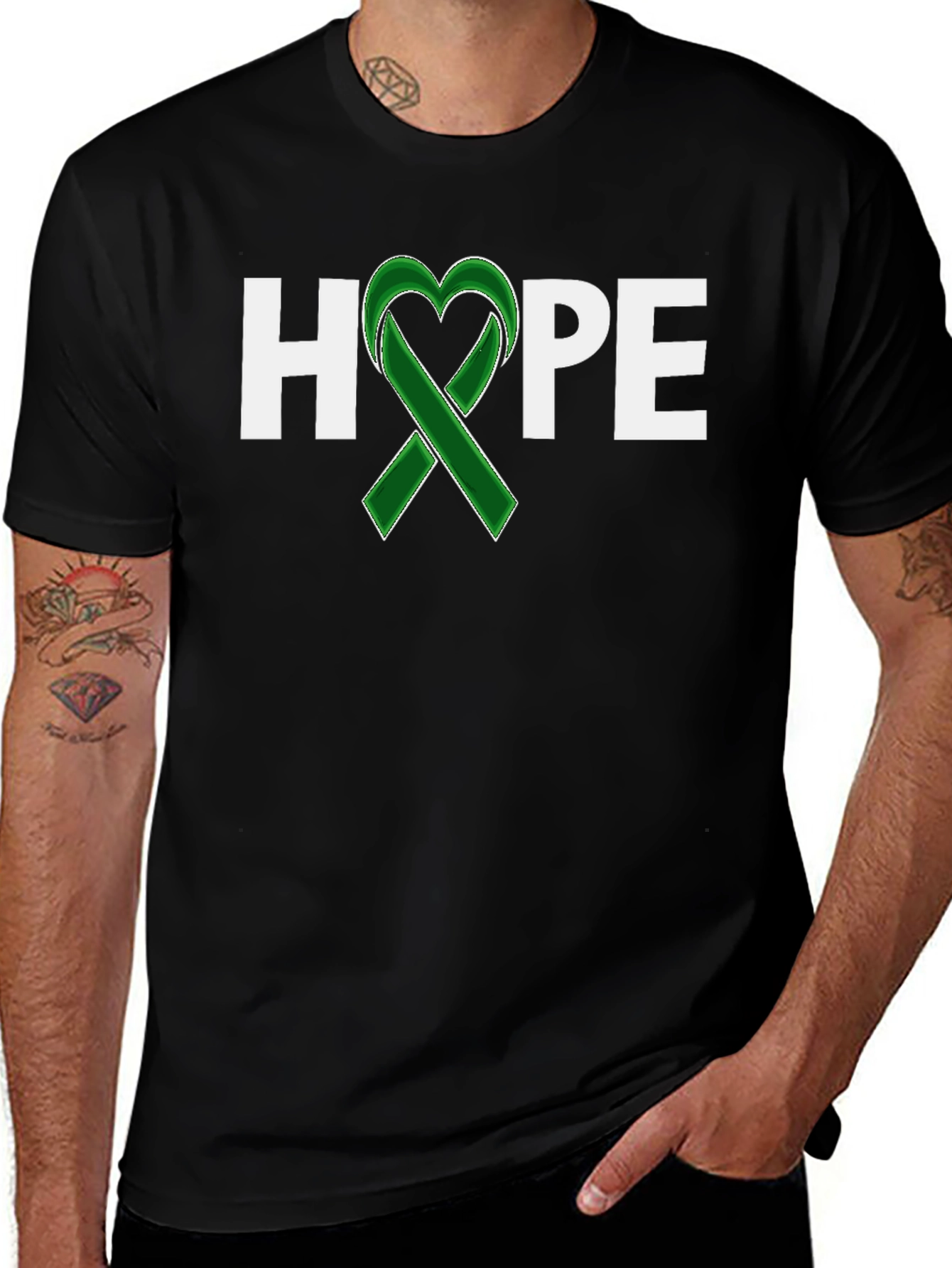 Hope Ribbon Graphic Tee - Mental Health Awareness