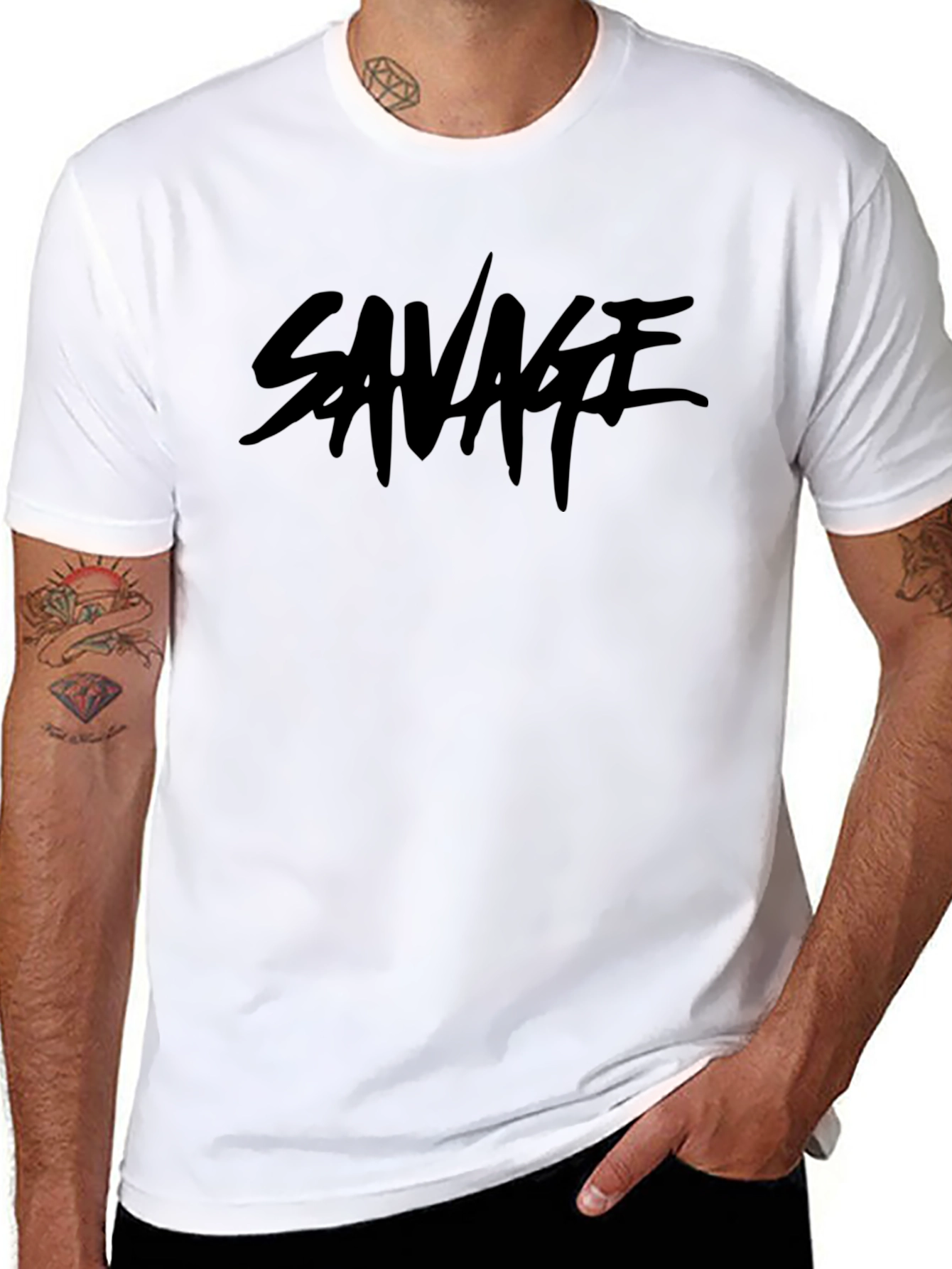 Savage Graphic Tee - Mens Black T-Shirt