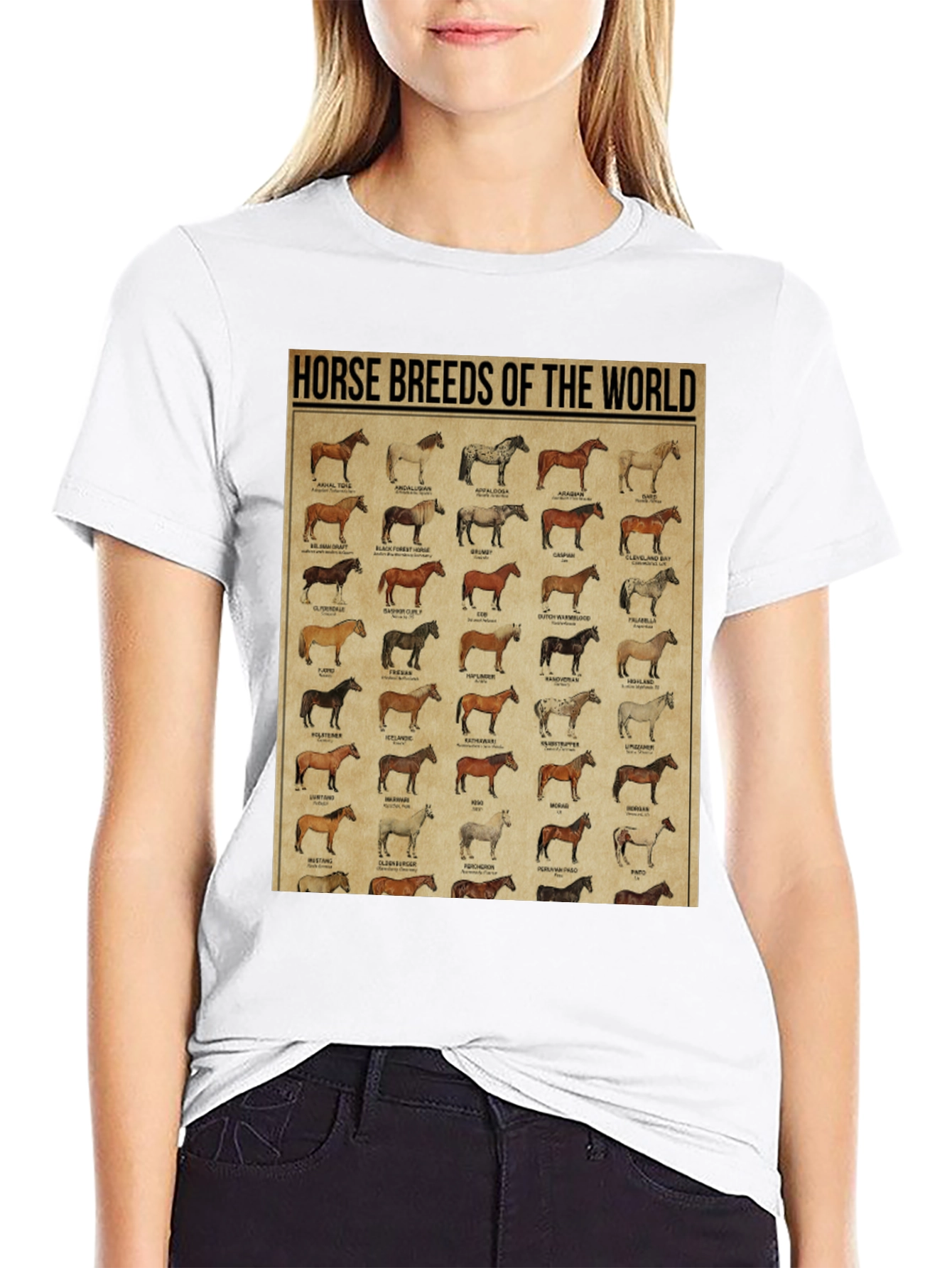 Horse Breeds of the World Graphic Tee