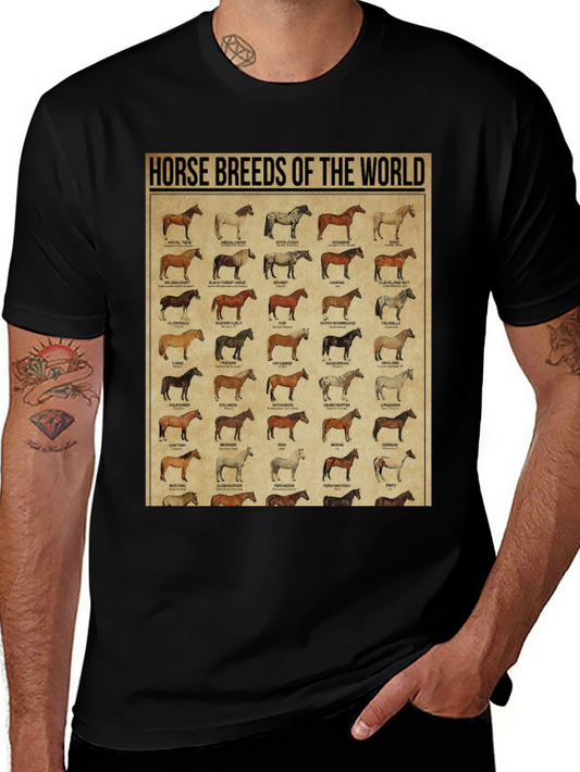 Horse Breeds of the World Graphic Tee
