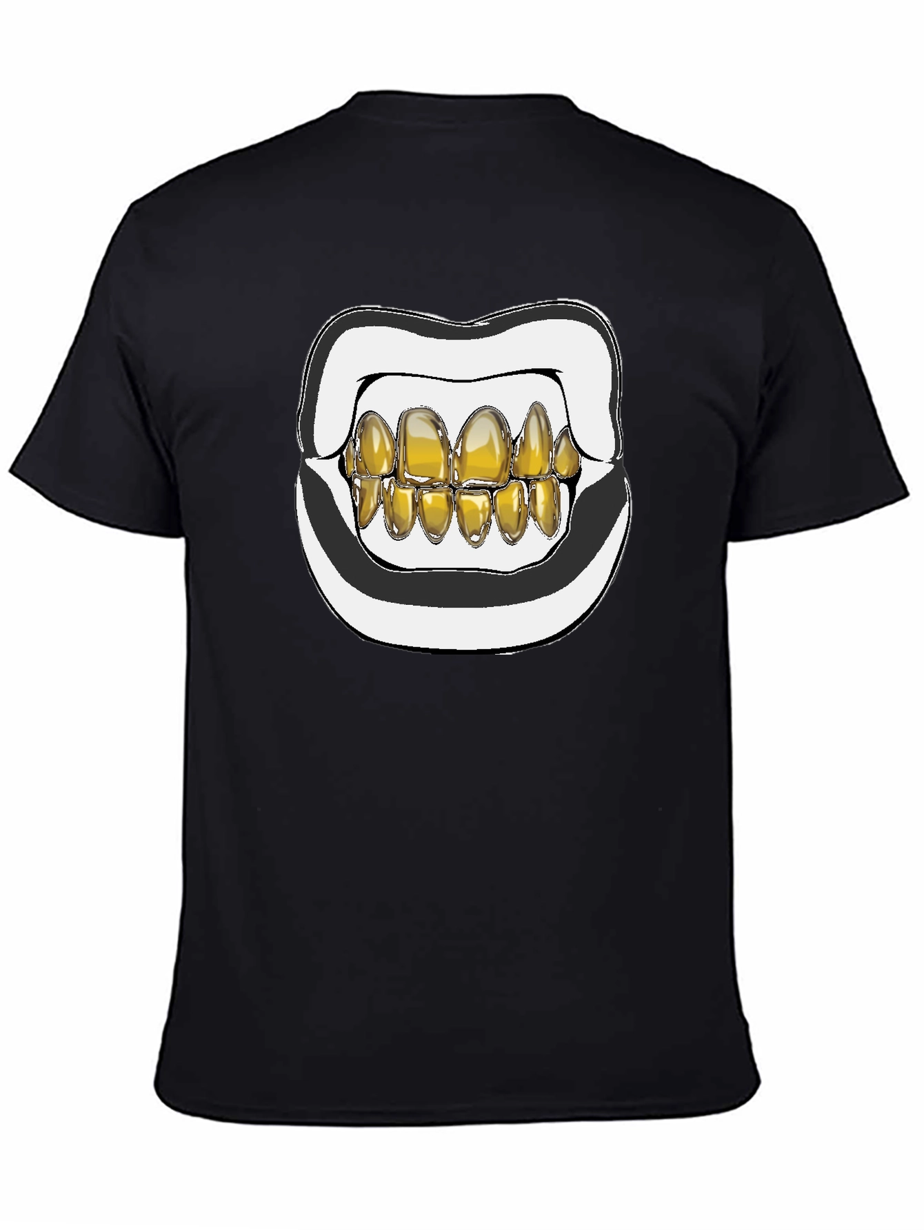 Gold Grill Mouth Graphic T-Shirt