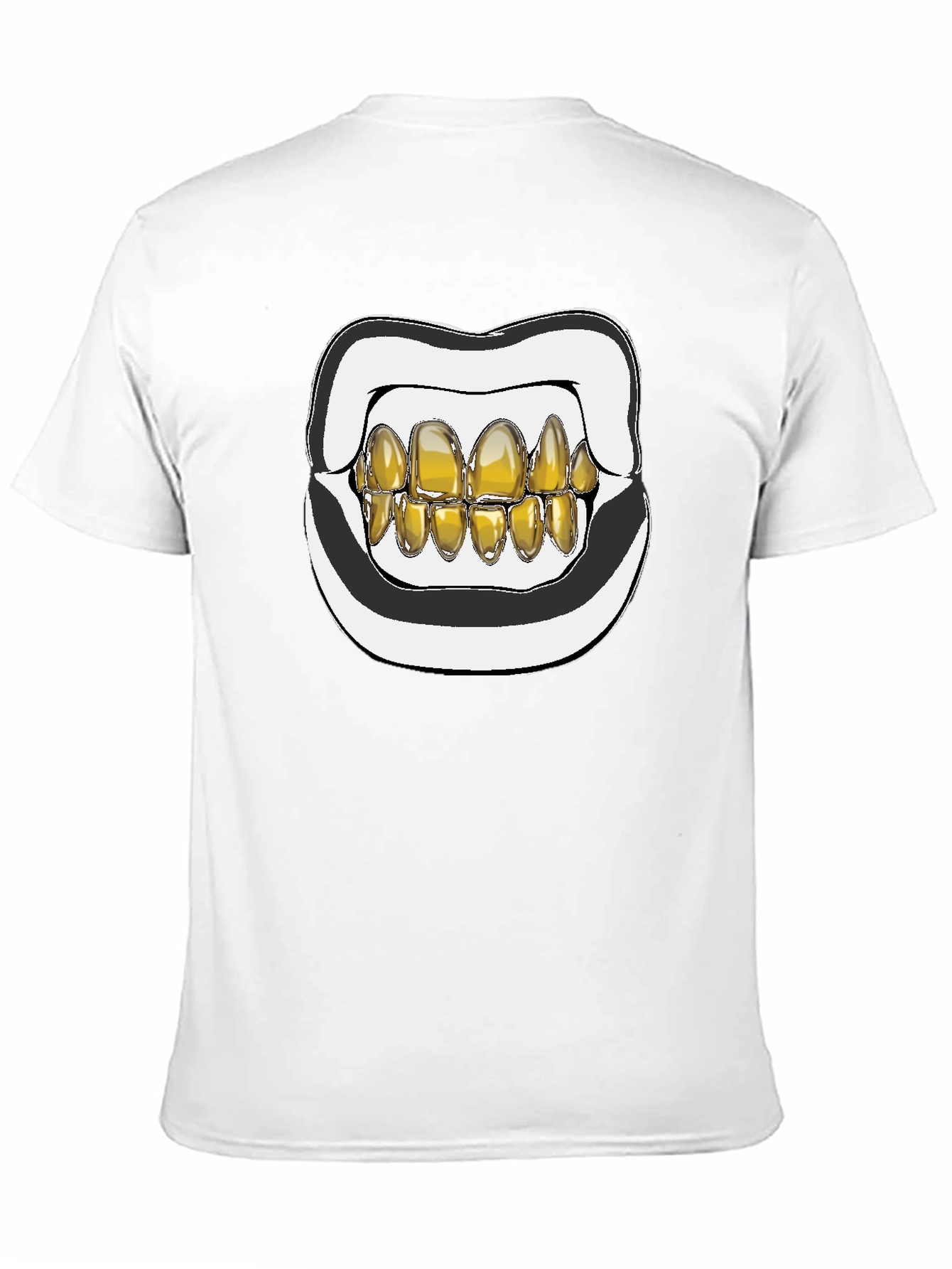 Gold Grill Mouth Graphic T-Shirt