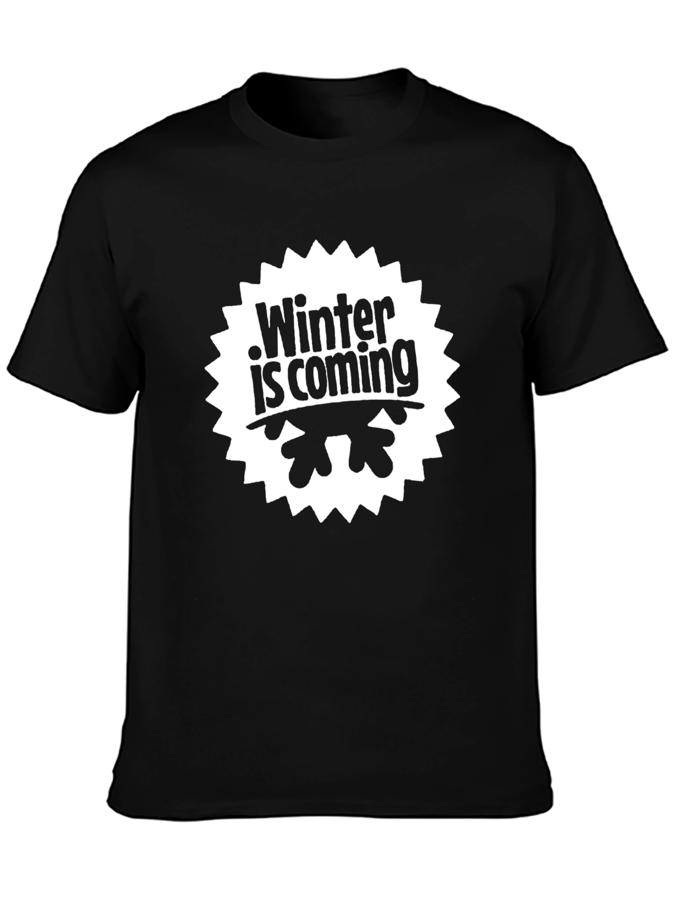 Winter is Coming Black T-Shirt