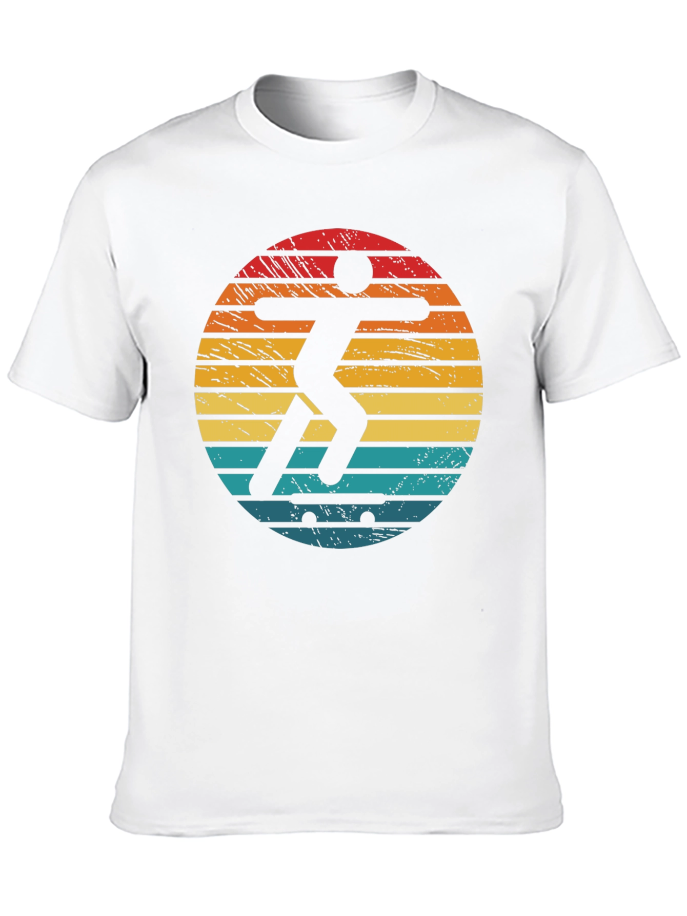 Retro Skater Graphic T-Shirt - Black