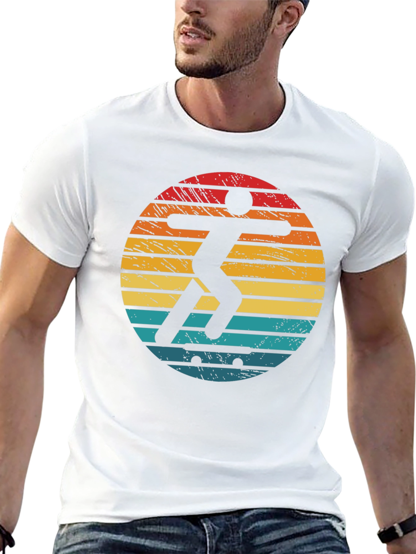 Retro Skater Graphic T-Shirt - Black