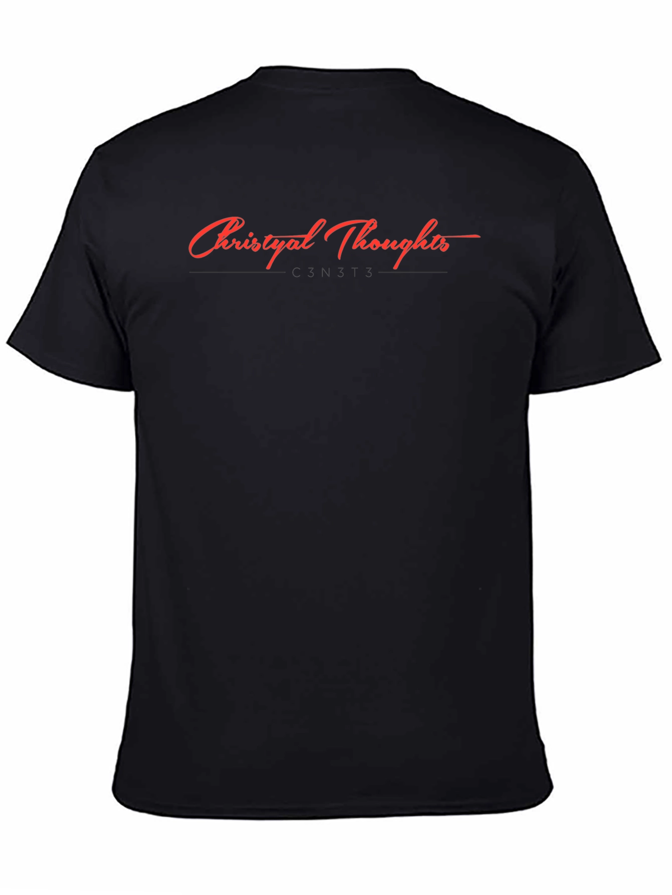 Christyal Thoughts Graphic Tee - Classic Black T-Shirt