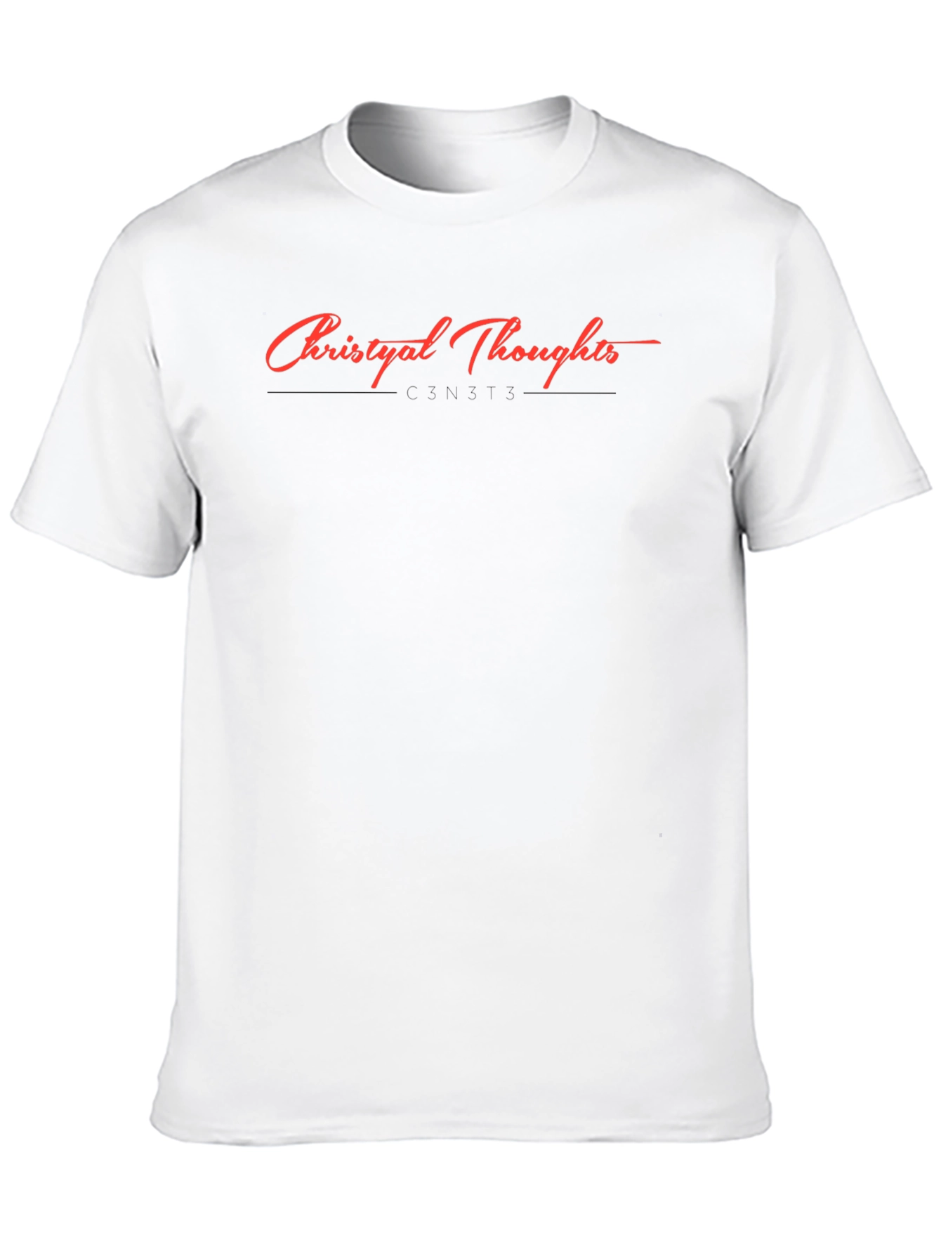 Christyal Thoughts Graphic Tee - Classic Black T-Shirt