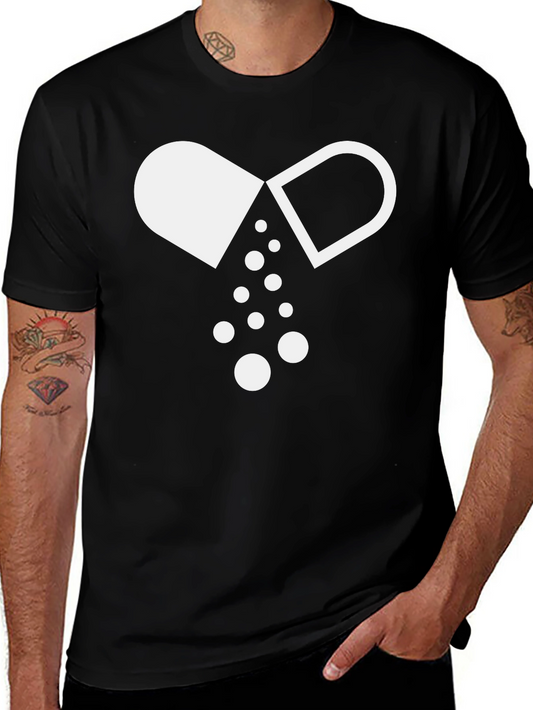 Pill Graphic Black T-Shirt