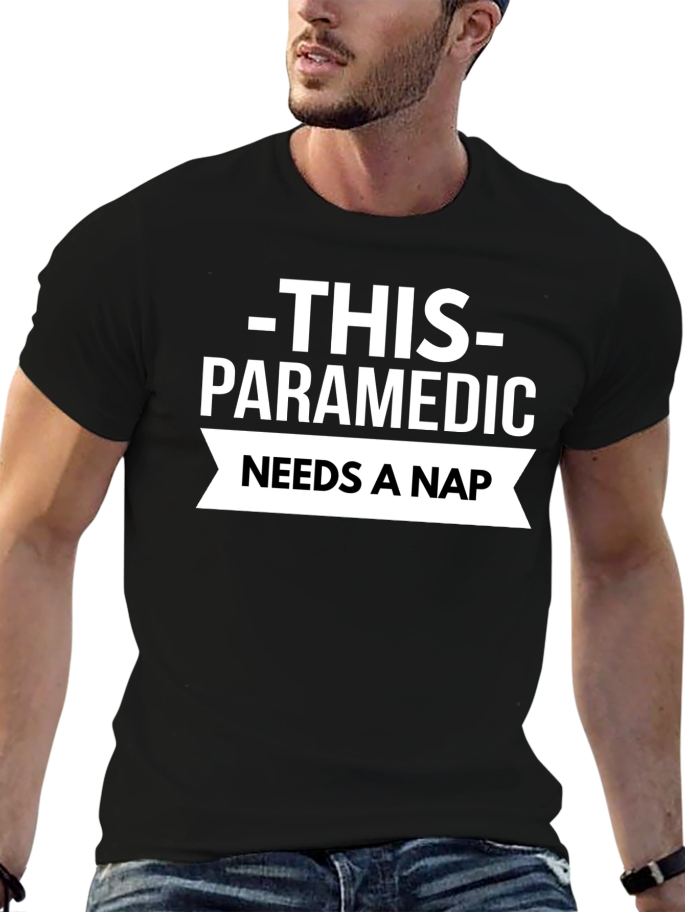 Paramedic Needs a Nap T-Shirt - Black