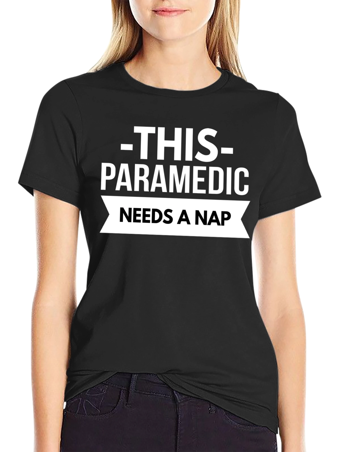 Paramedic Needs a Nap T-Shirt - Black