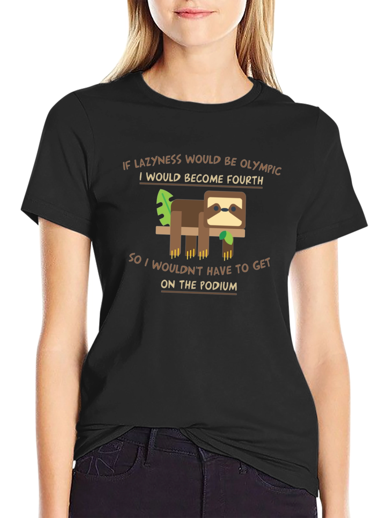 Funny Sloth Olympic Laziness T-Shirt