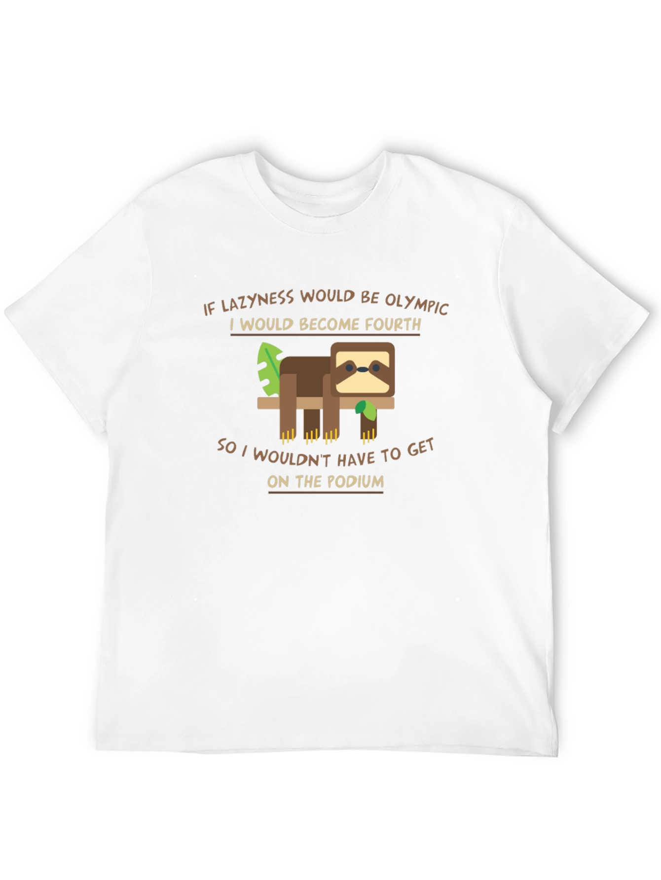 Funny Sloth Olympic Laziness T-Shirt
