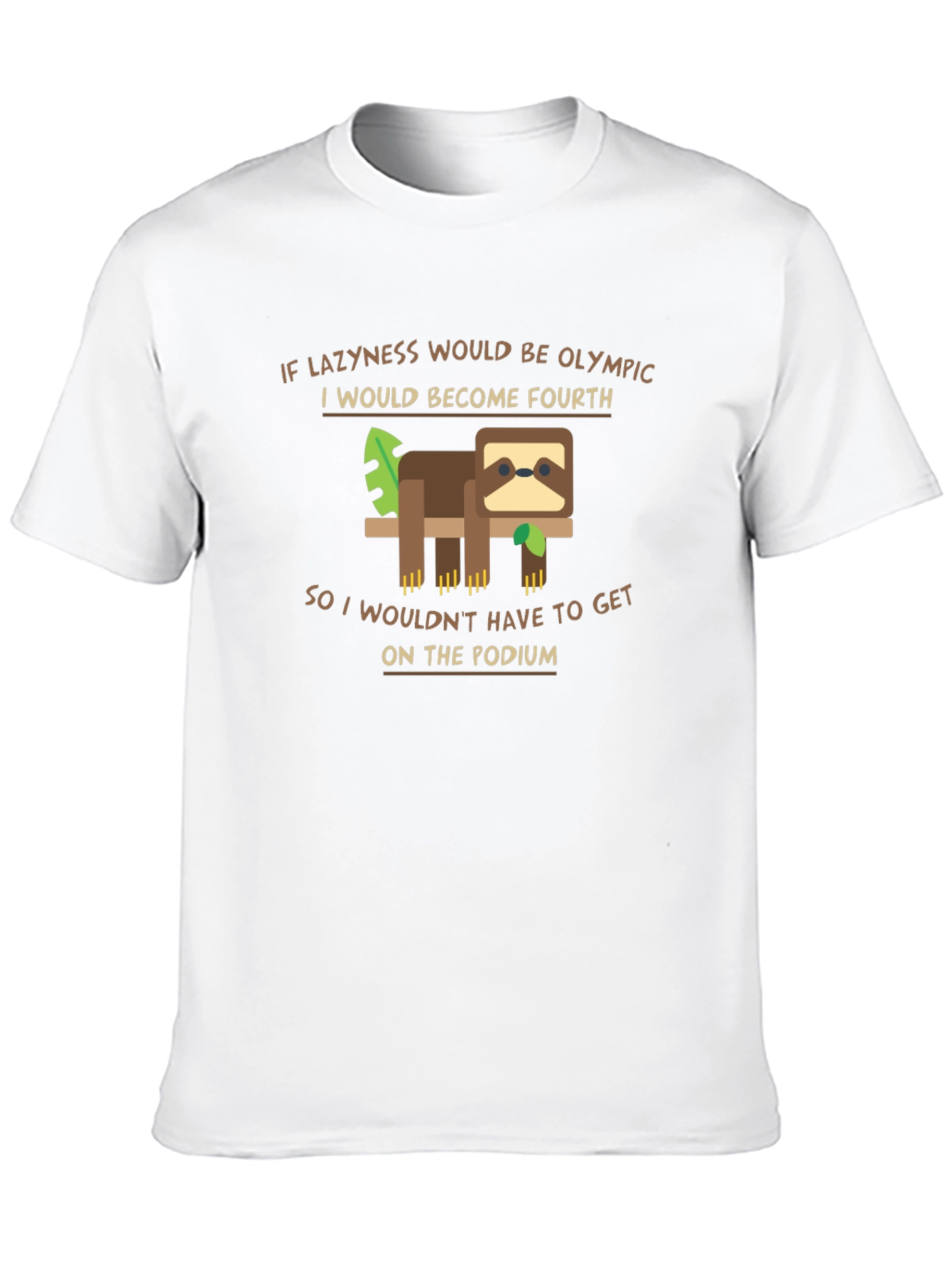 Funny Sloth Olympic Laziness T-Shirt