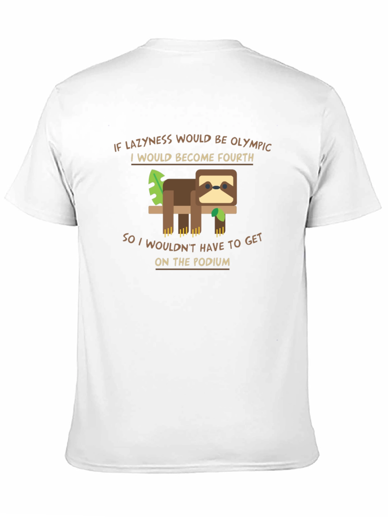 Funny Sloth Olympic Laziness T-Shirt