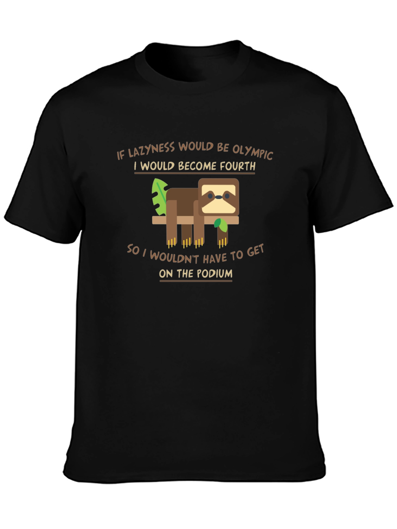 Funny Sloth Olympic Laziness T-Shirt