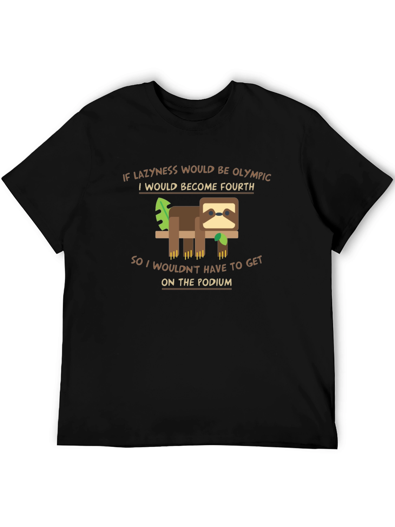 Funny Sloth Olympic Laziness T-Shirt