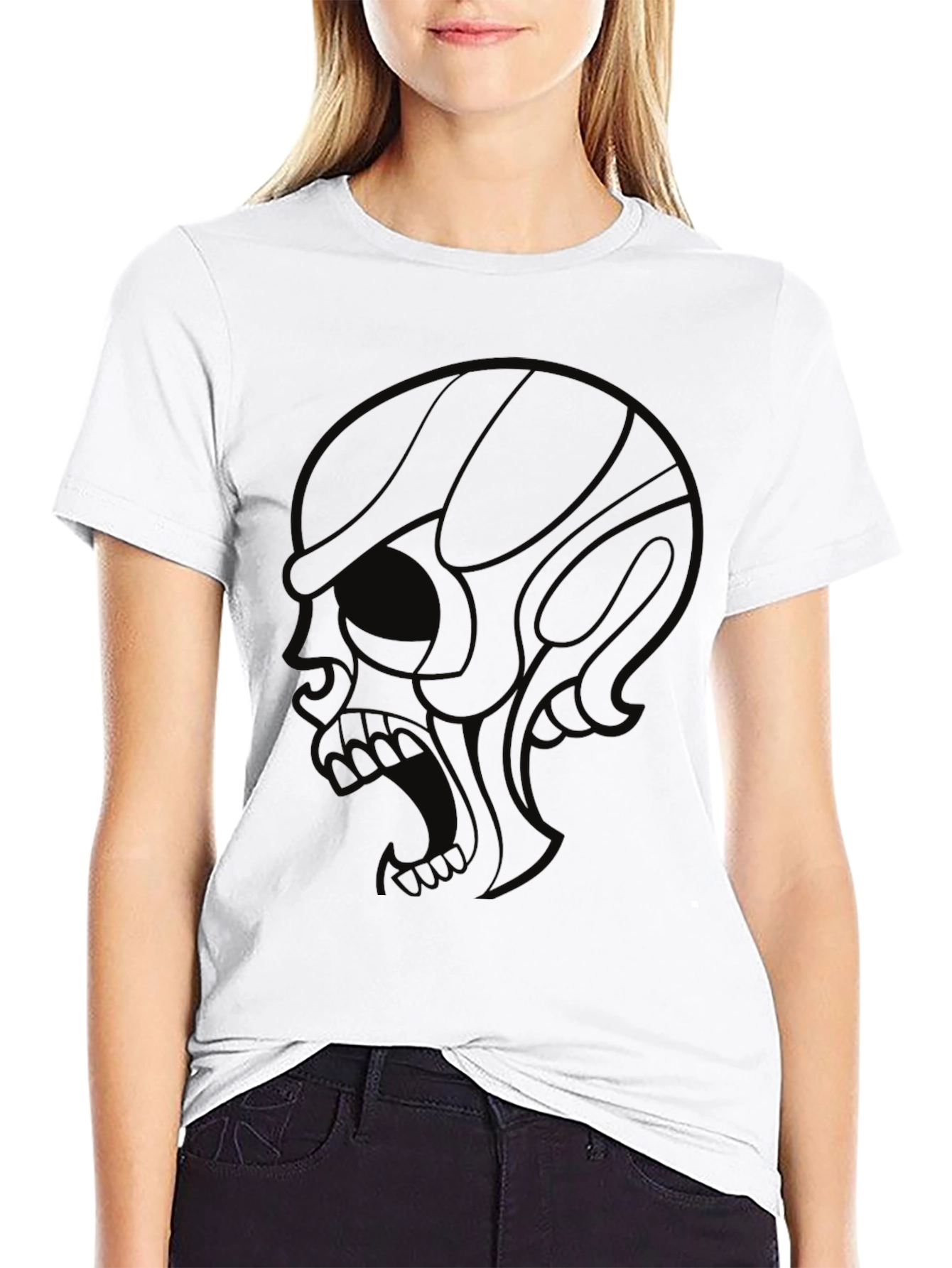 Skull Graphic Mens Black T-Shirt