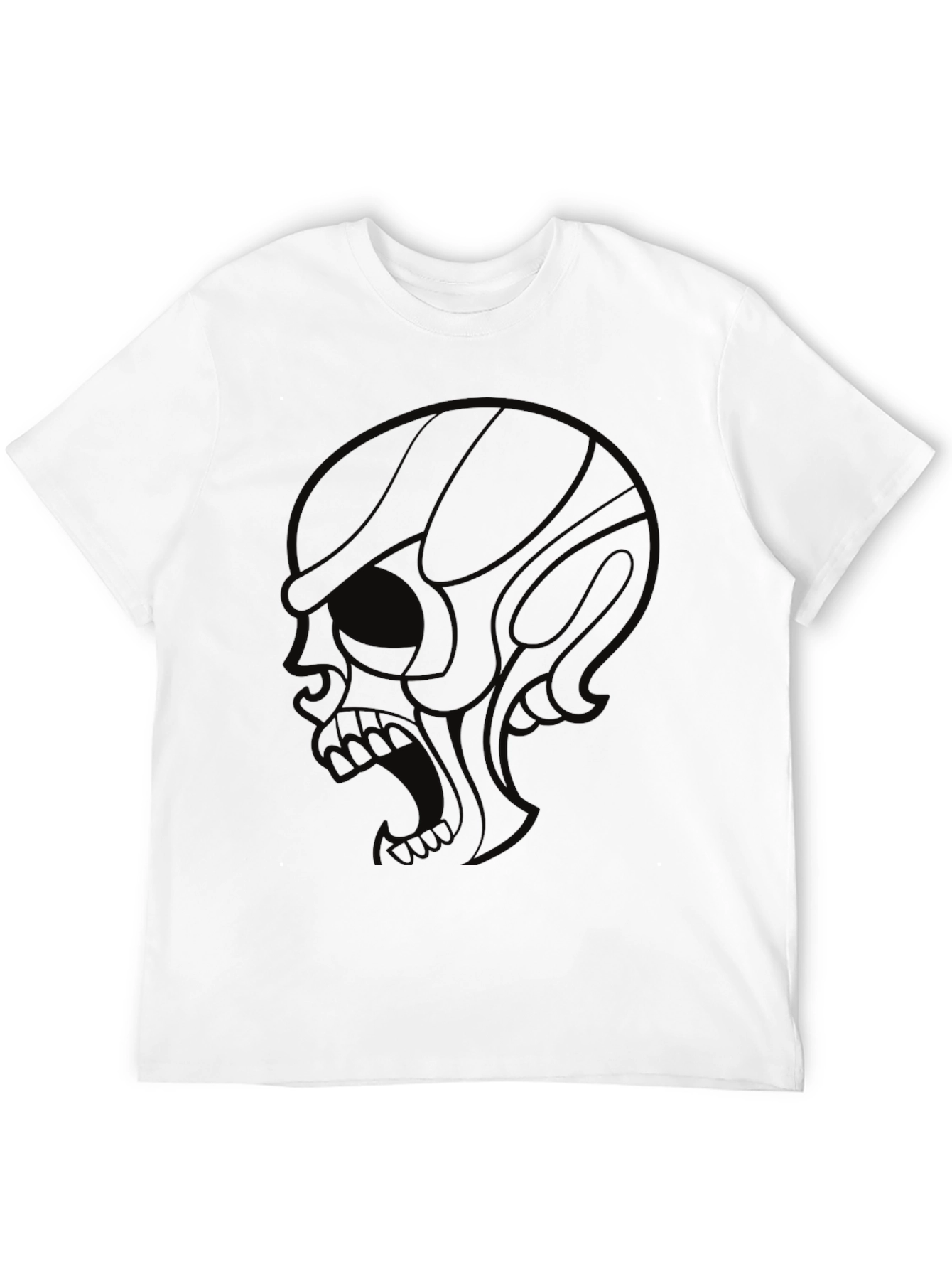 Skull Graphic Mens Black T-Shirt