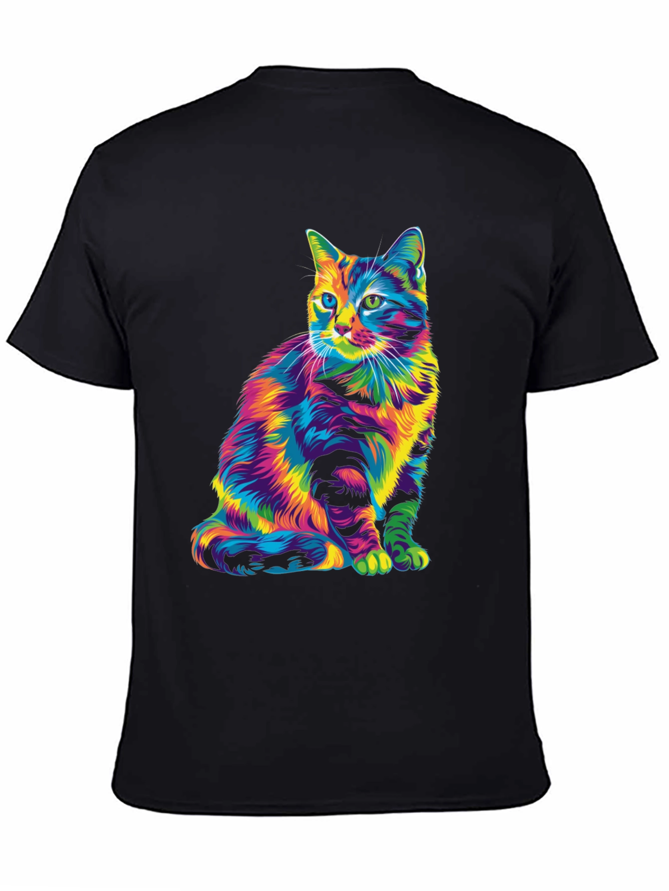Rainbow Cat Graphic Tee - Unique & Stylish